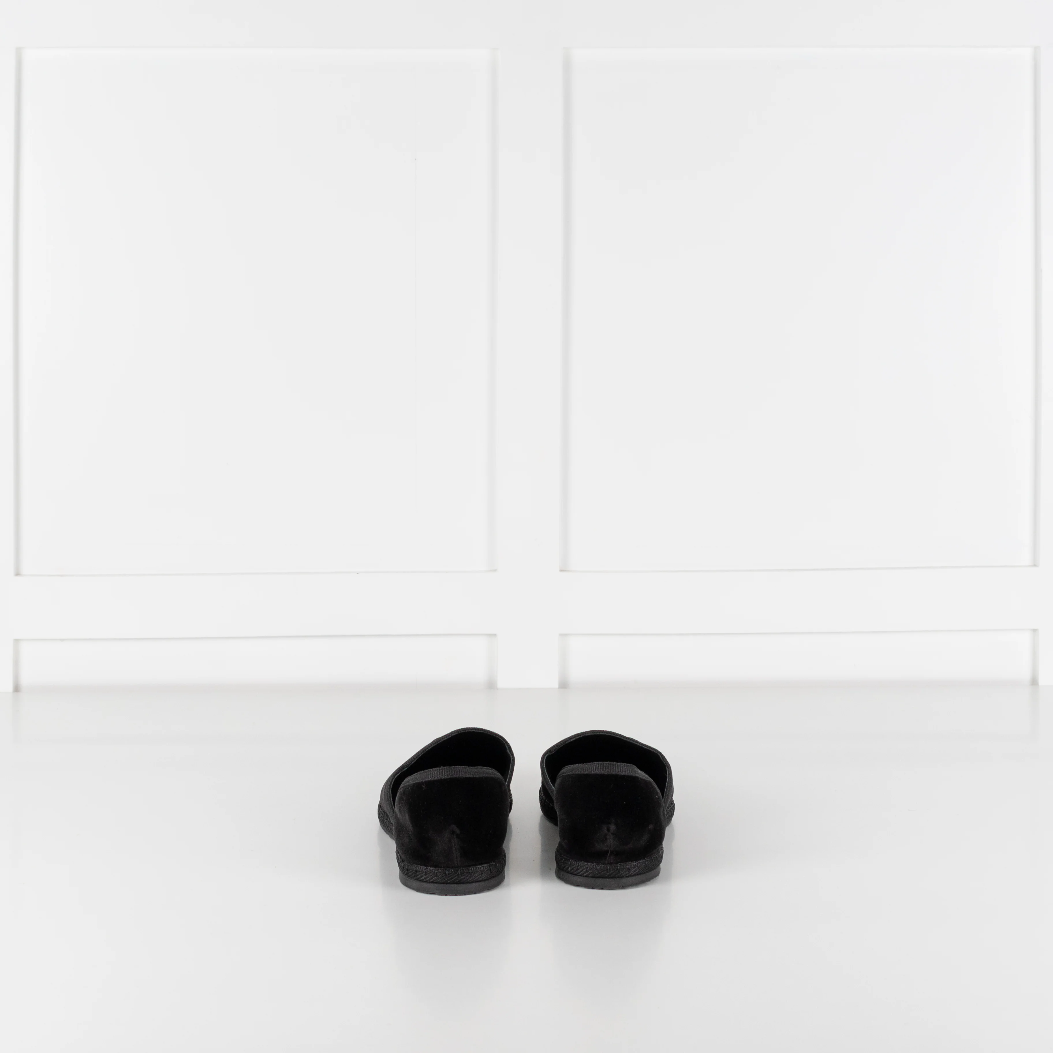 The Row Black Velvet Friulane Leather Flats - Image 4