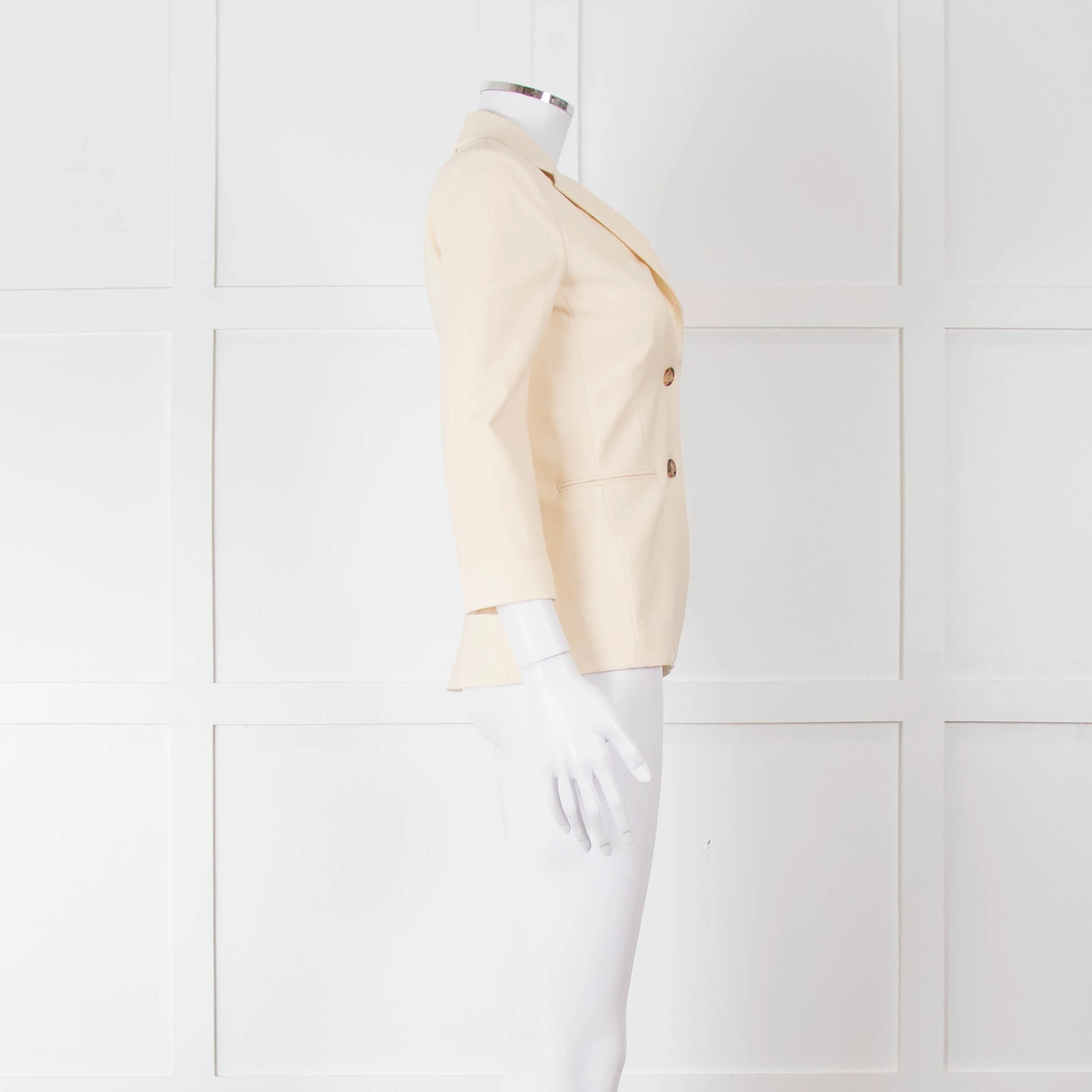 The Row Cream Tailored Blazer Jacket - Image 3