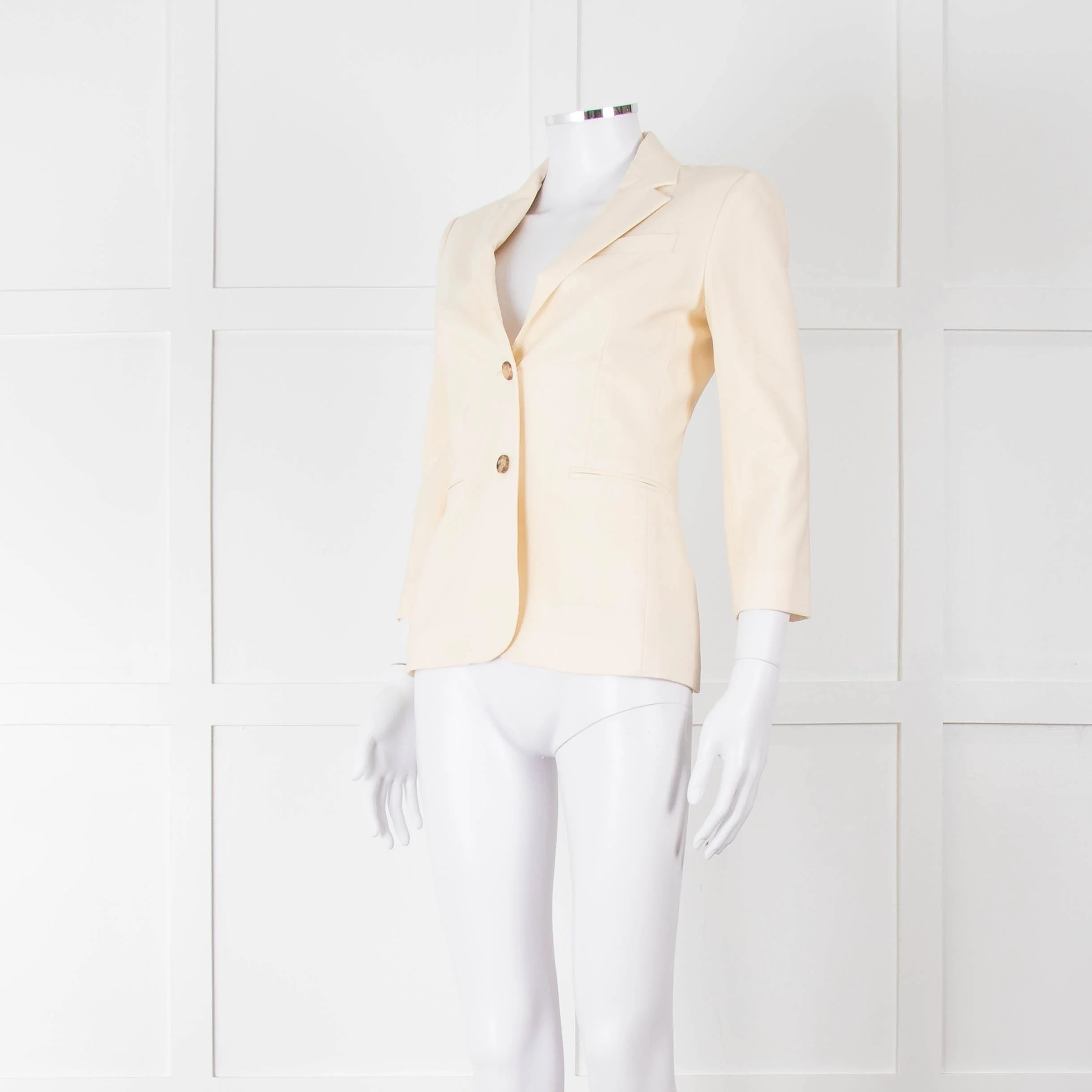 The Row Cream Tailored Blazer Jacket - Image 8