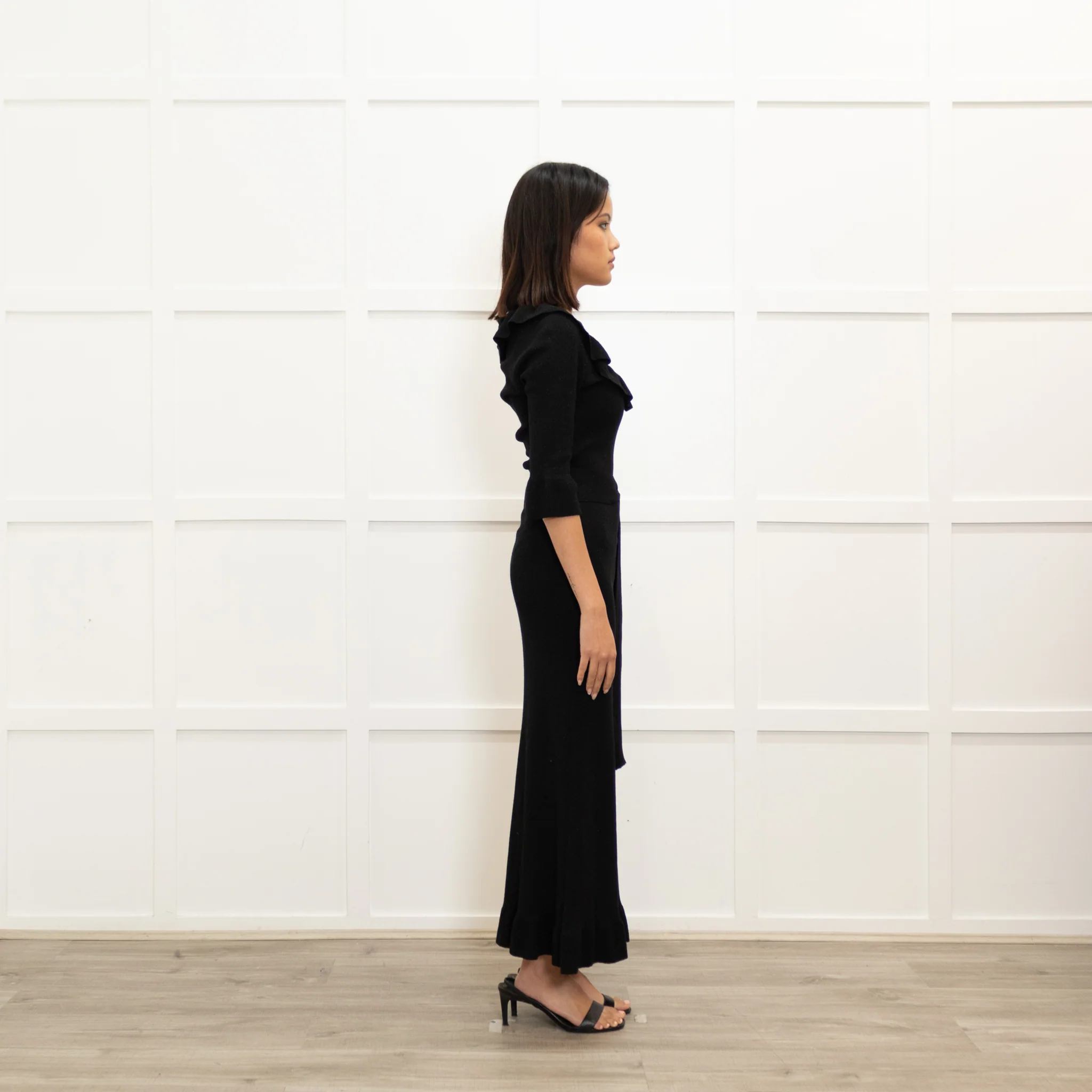 The Vampire's Wife Black Sparkle Knitted Maxi Dress - Image 4