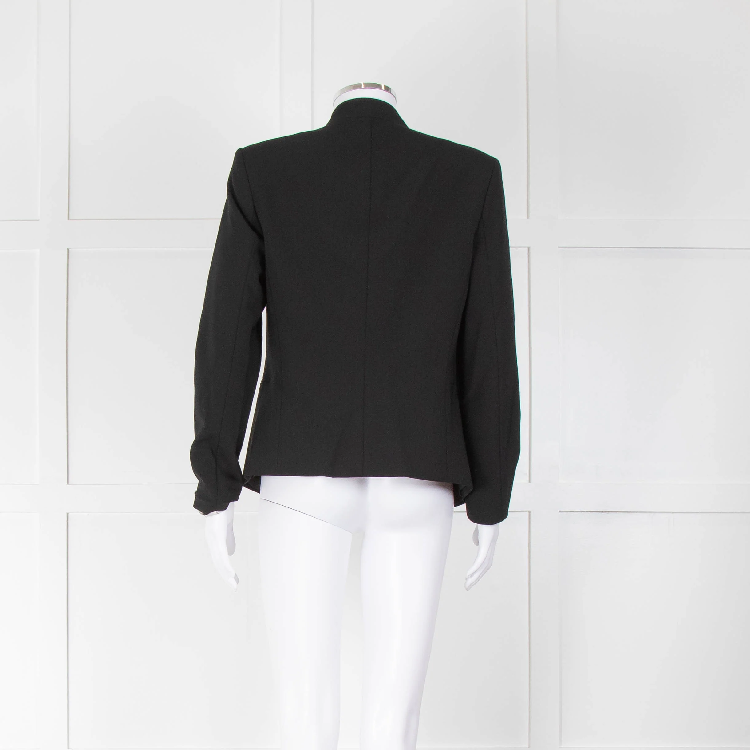 Theory Black Collarless Blazer - Image 3
