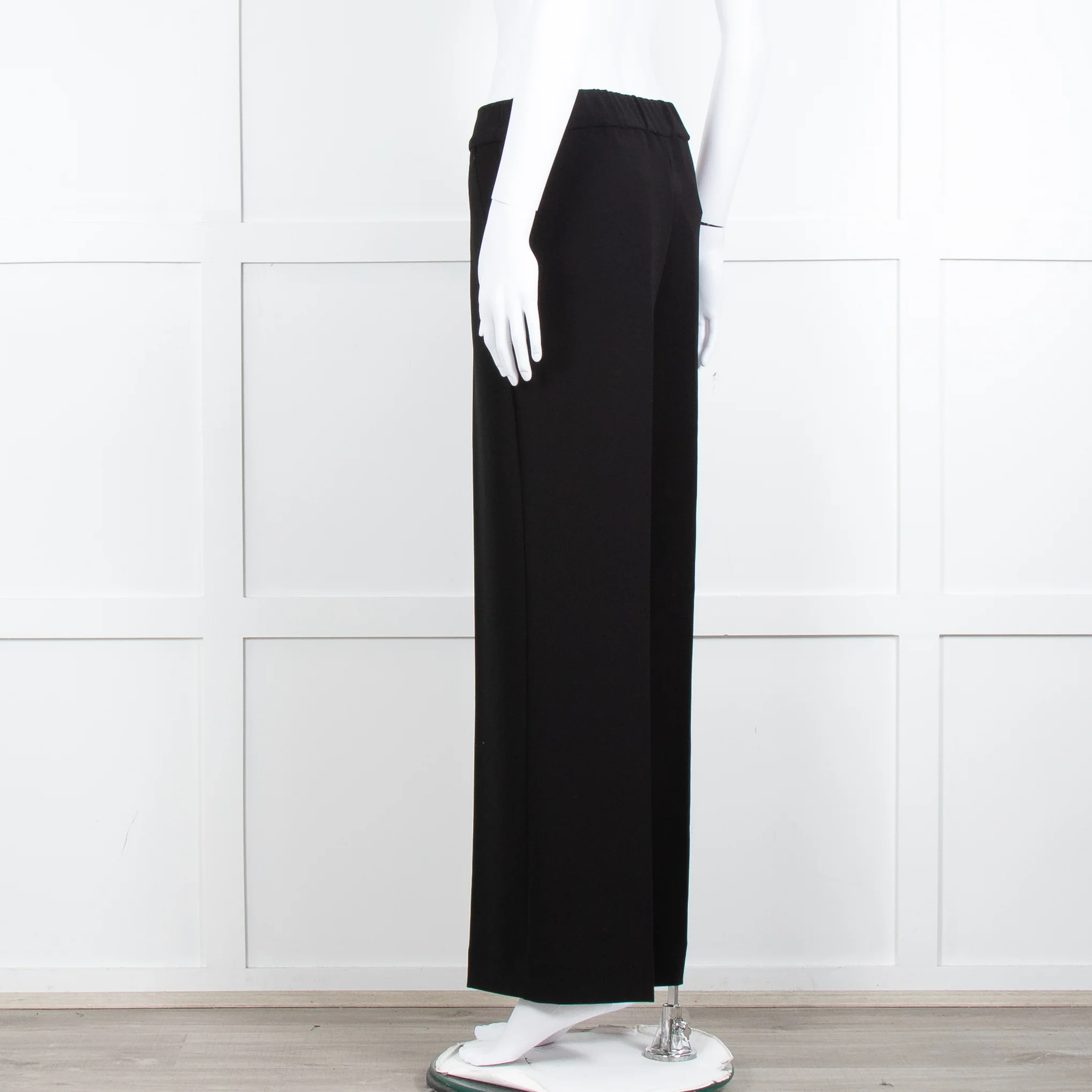 Theory Black Straight Leg Trousers - Image 6