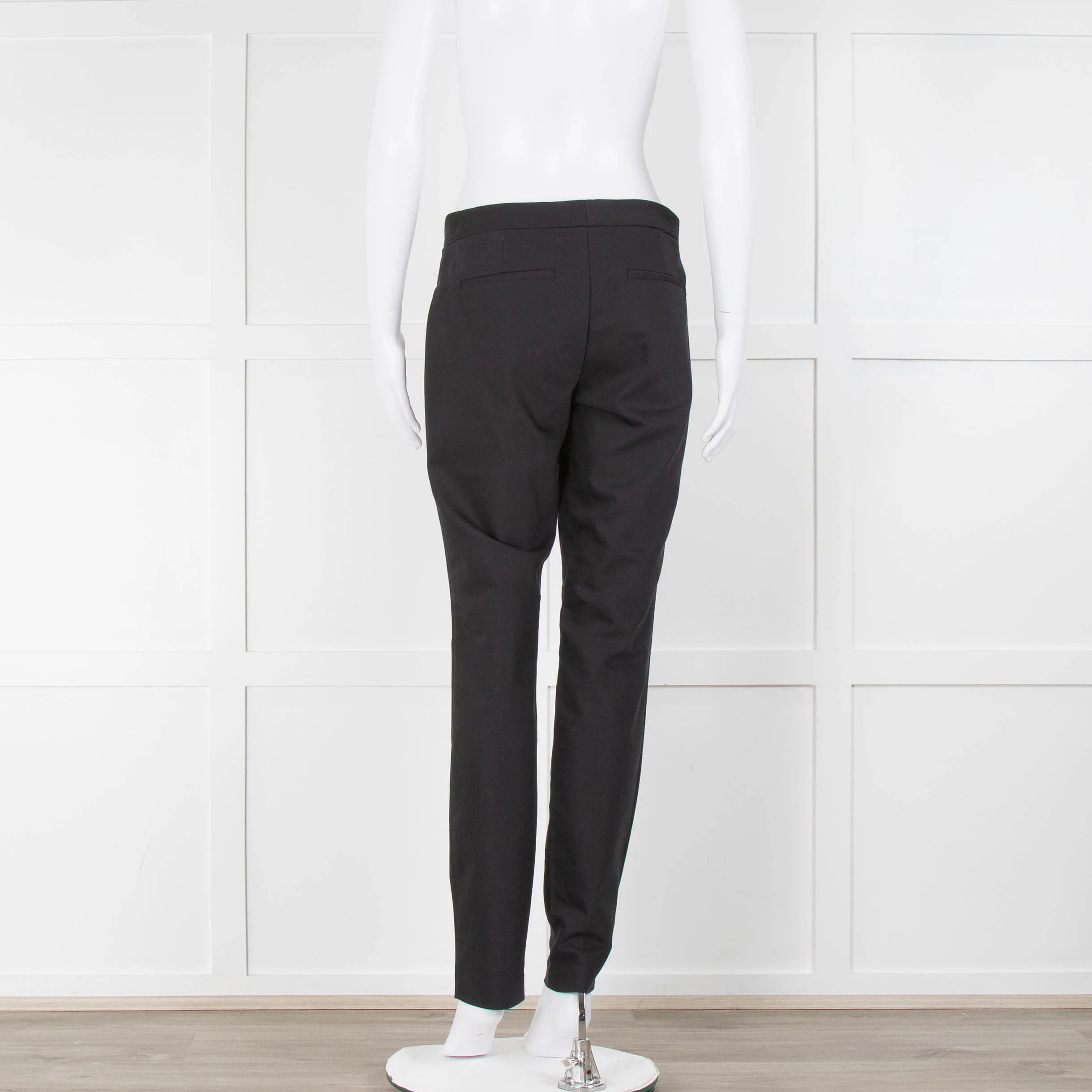 Theory Black Straight Trousers - Image 3