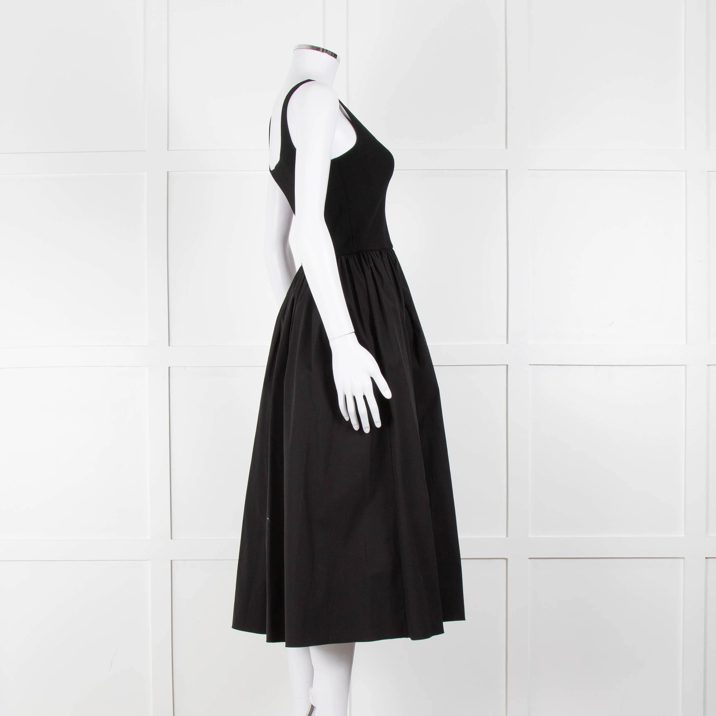 Theory Black Stretchy Top Sleeveless Dress - Image 3