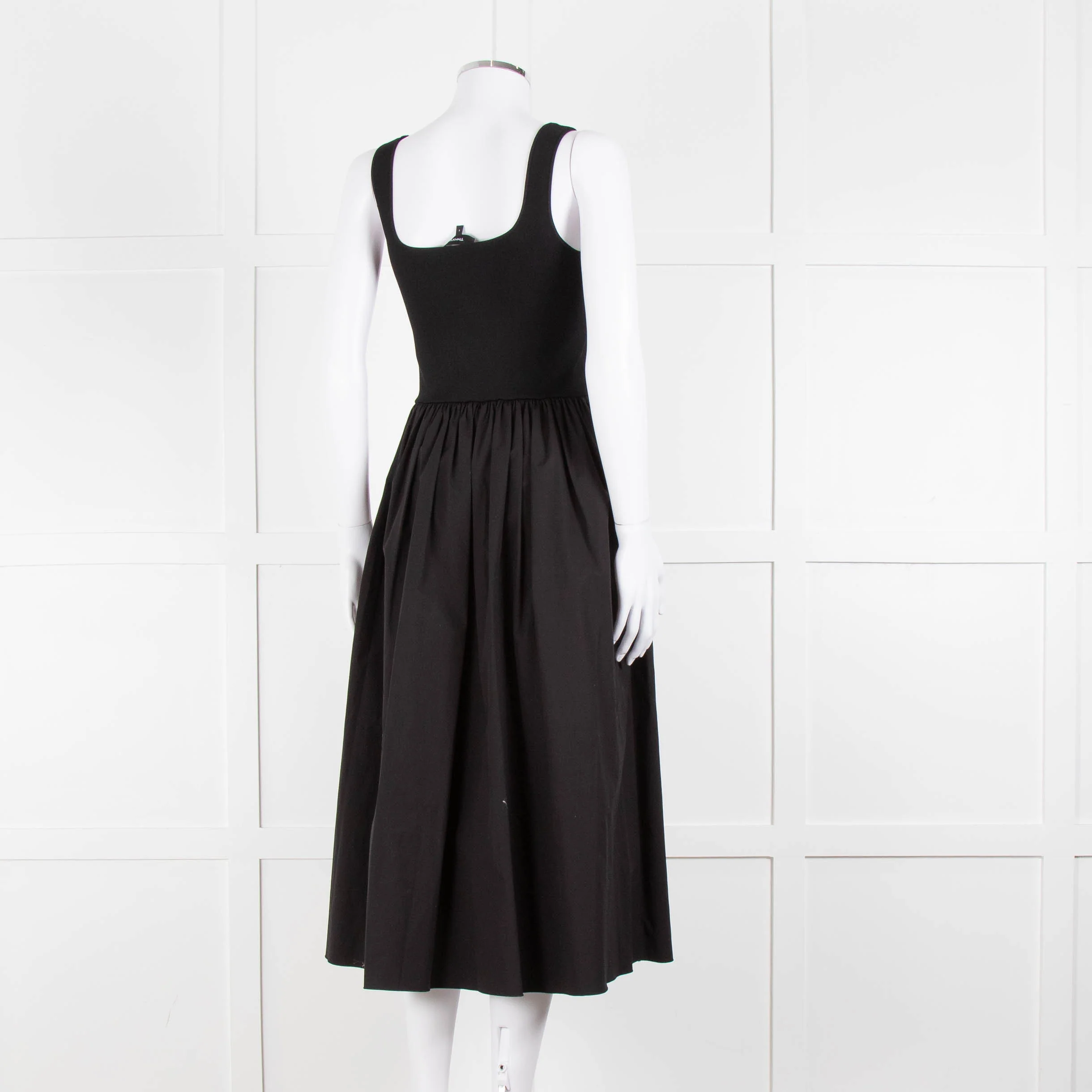 Theory Black Stretchy Top Sleeveless Dress - Image 4