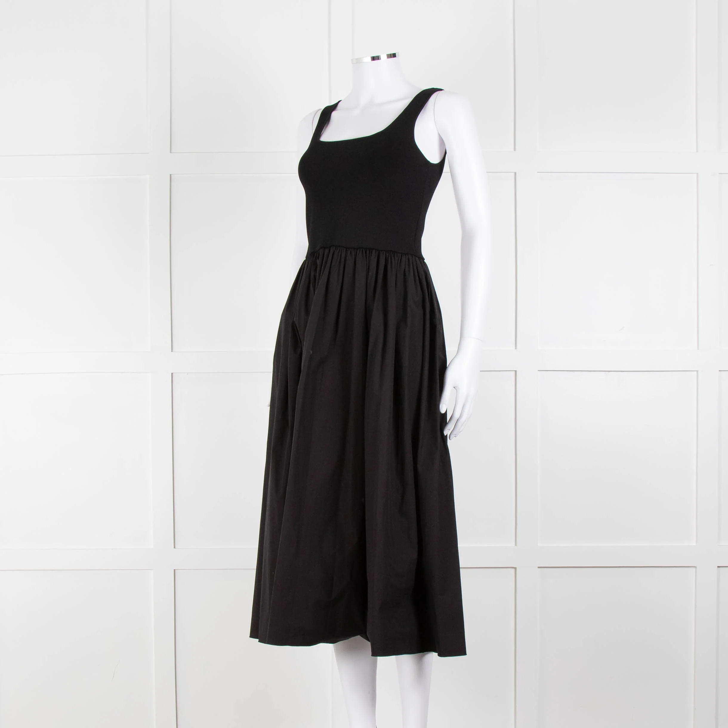 Theory Black Stretchy Top Sleeveless Dress - Image 8