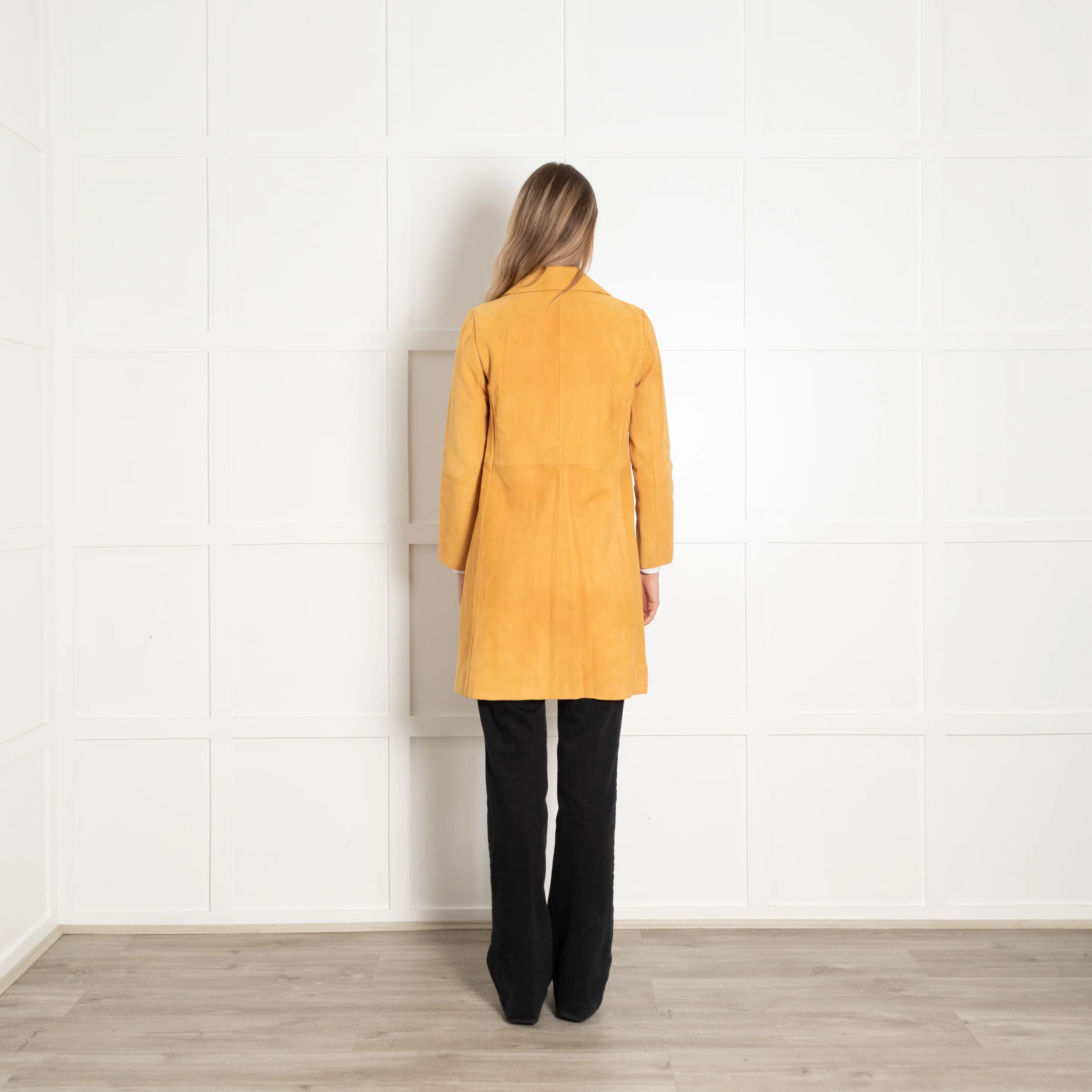 Theory Orange Suede Coat - Image 5