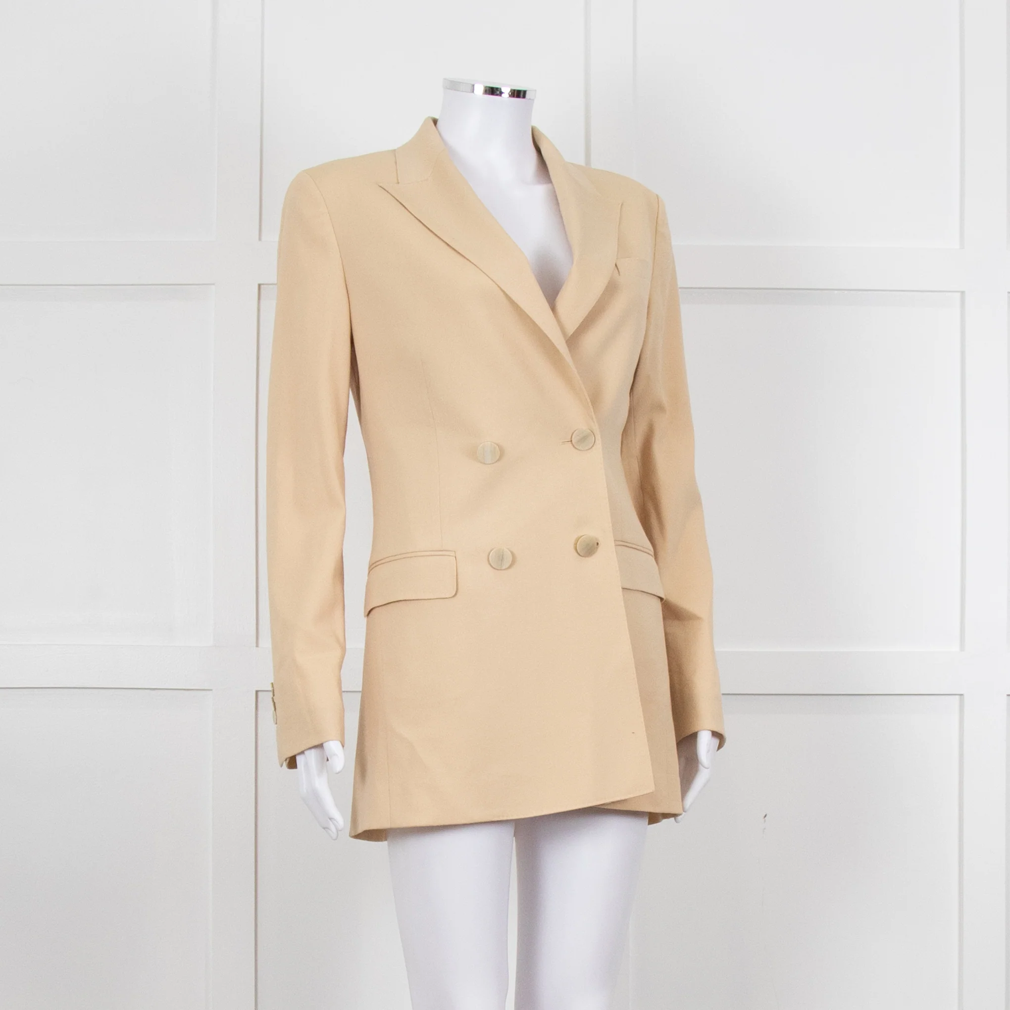 Theory Yellow Wool Blazer Jacket - Image 8