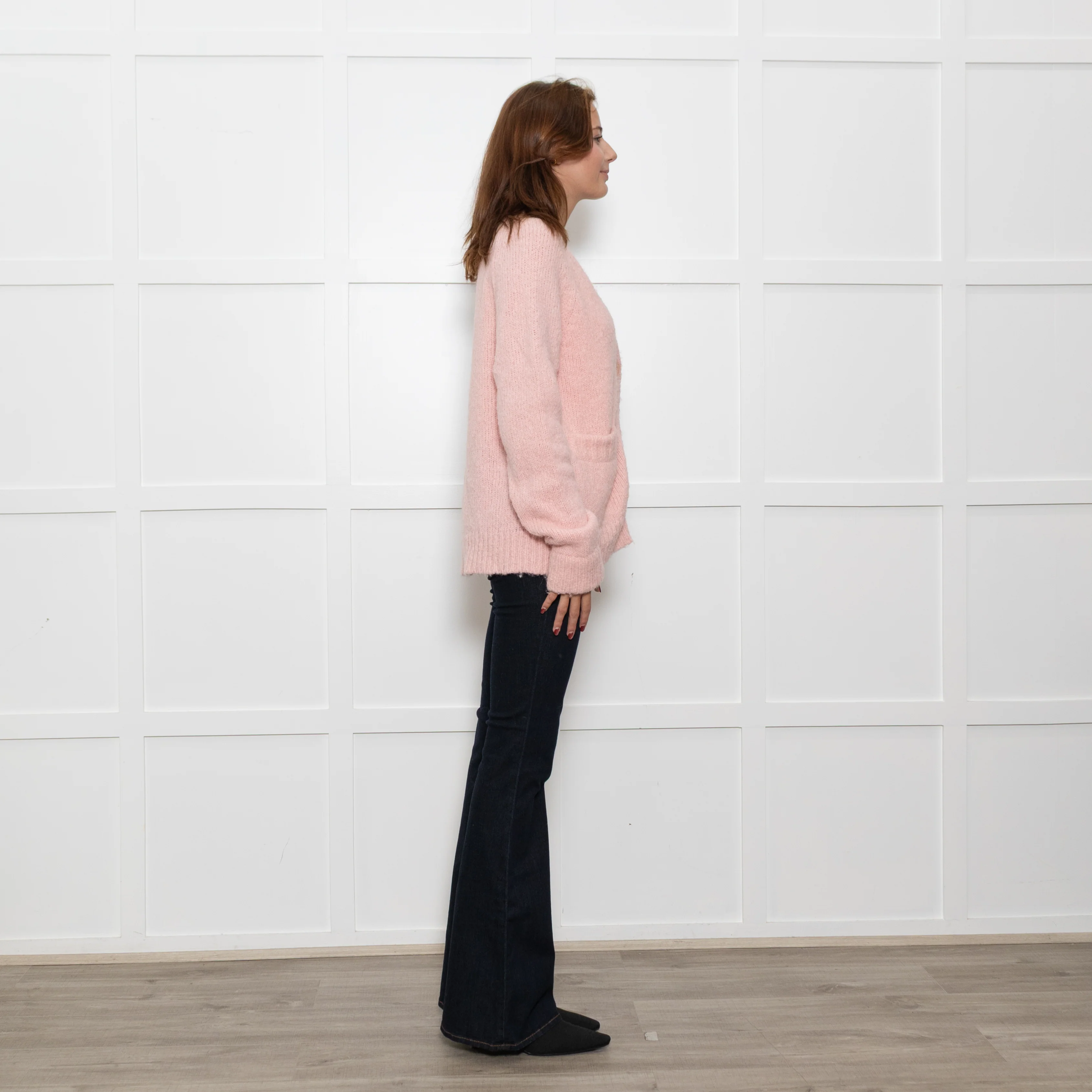 Tibi Pale Pink Wool Blend Cardigan - Image 6