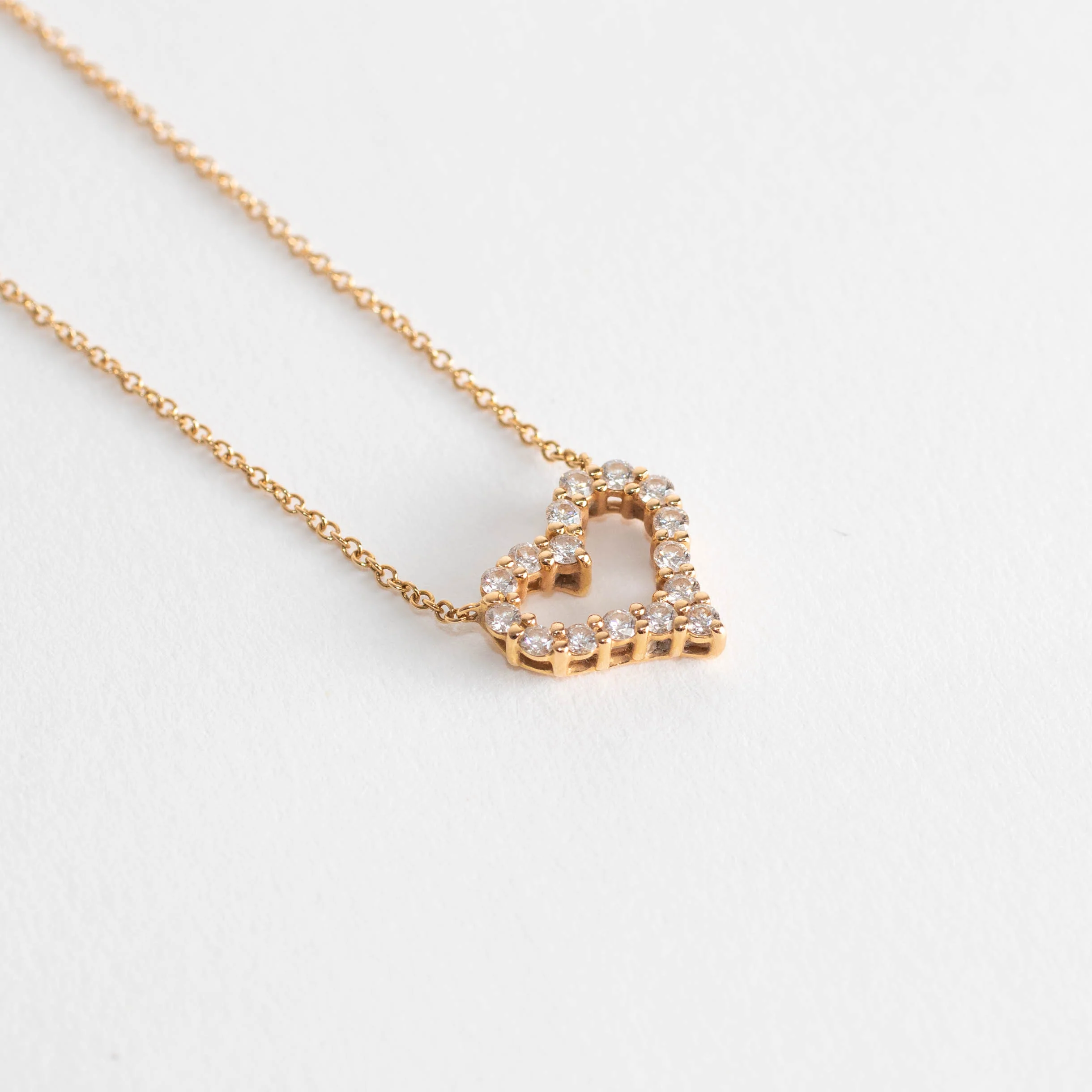 Tiffany and Co Diamond Heart Pendant - Image 2
