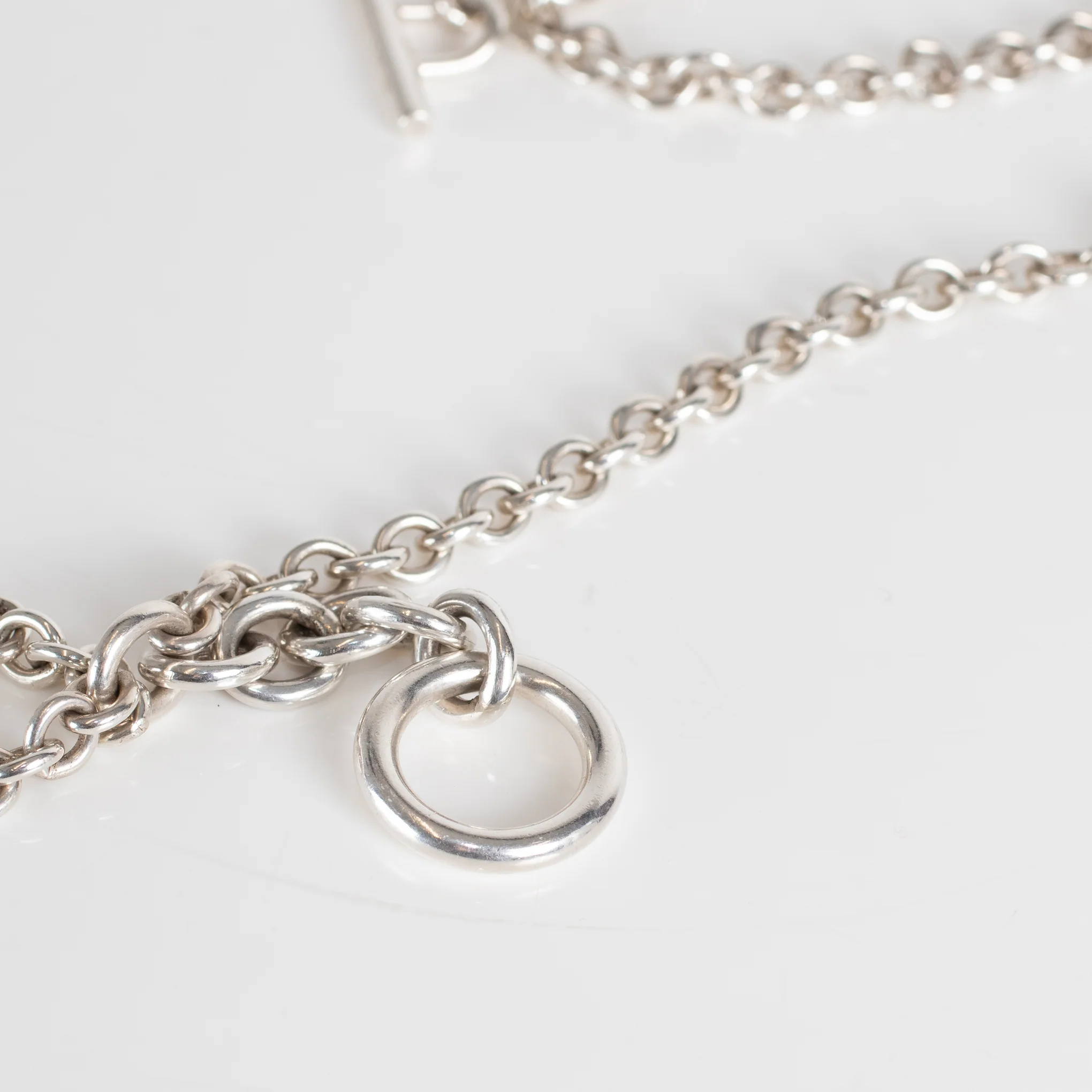 Tiffany & Co 3 Strand Chunky Silver Necklace - Image 3