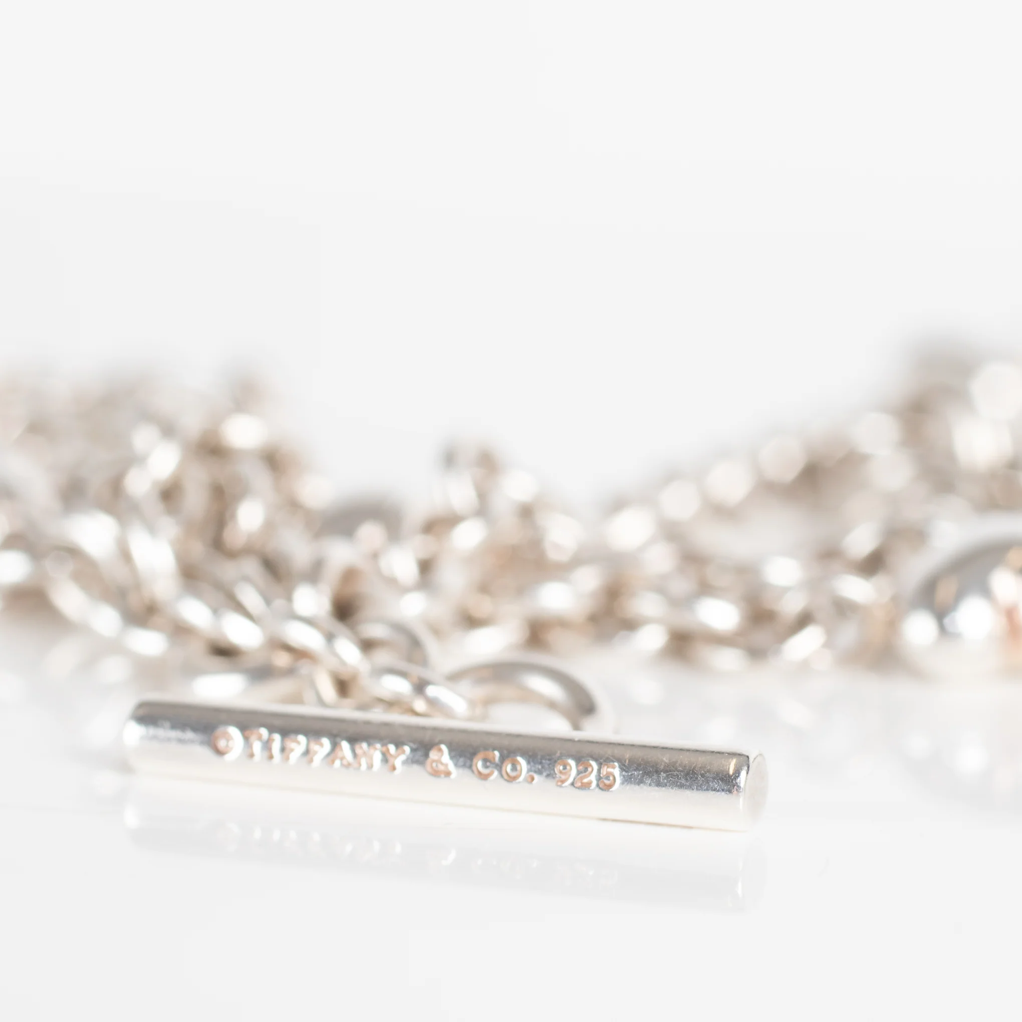 Tiffany & Co 3 Strand Chunky Silver Necklace - Image 4
