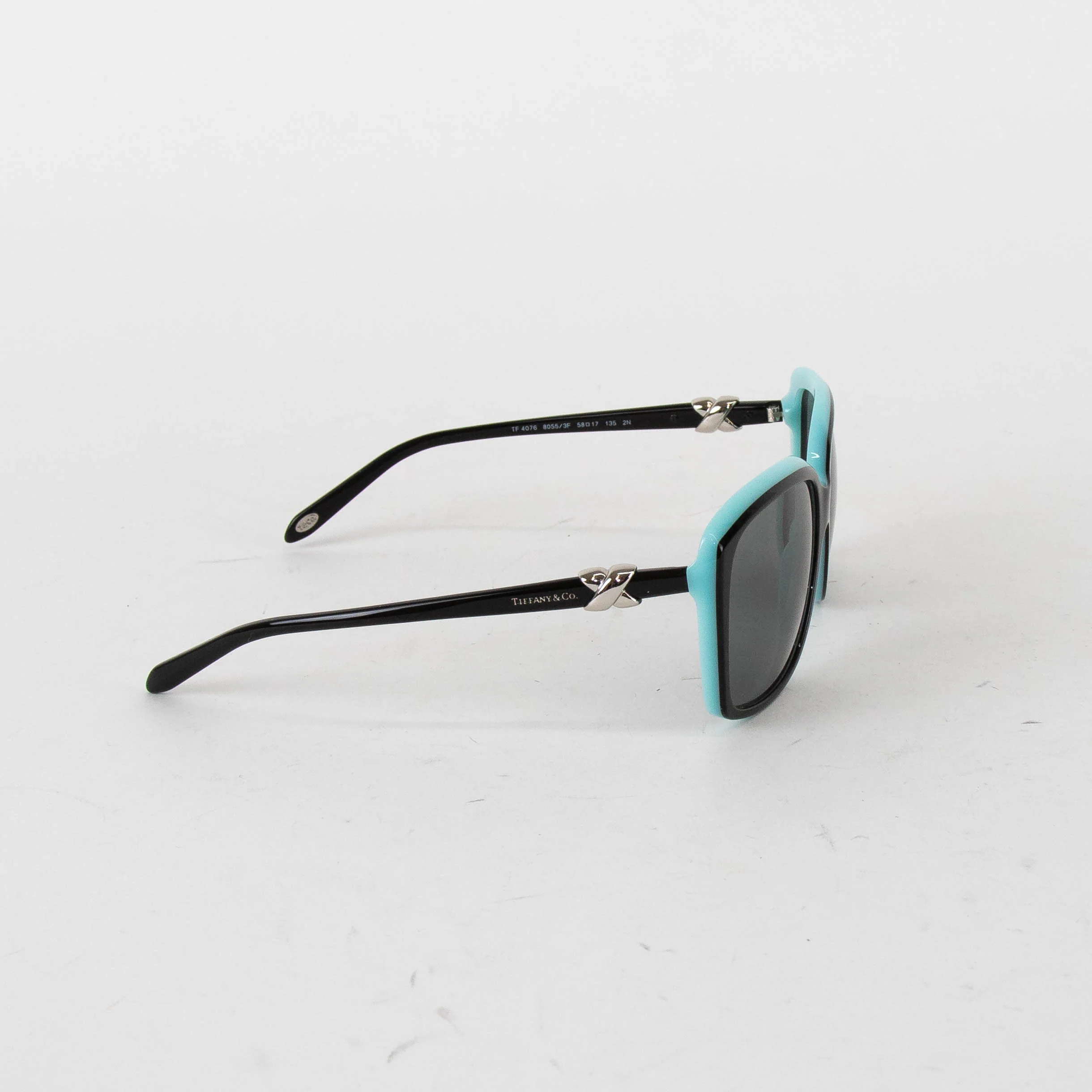 Tiffany & Co Square Frame Sunglasses with Tiffany Blue Back - Image 4