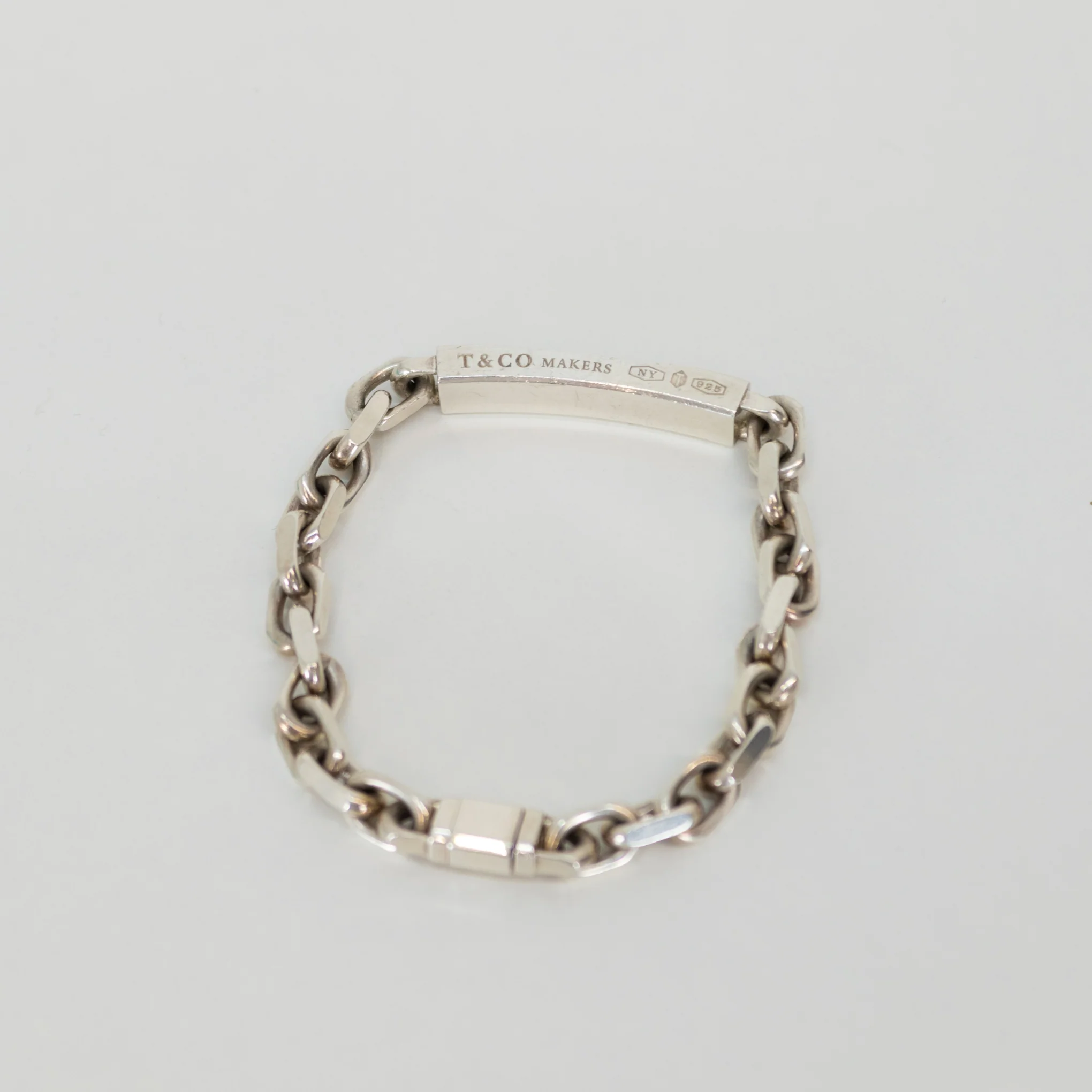 Tiffany & Co Sterling Silver Makers I.D Chain Bracelet - Image 5
