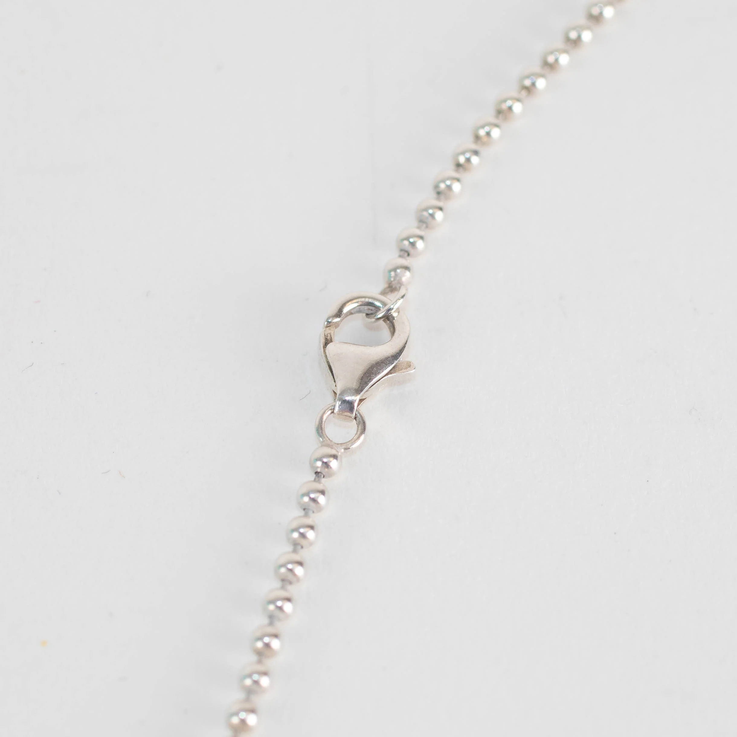 Tiffany & Co Sterling Silver Roman Cross With Ball Chain - Image 5