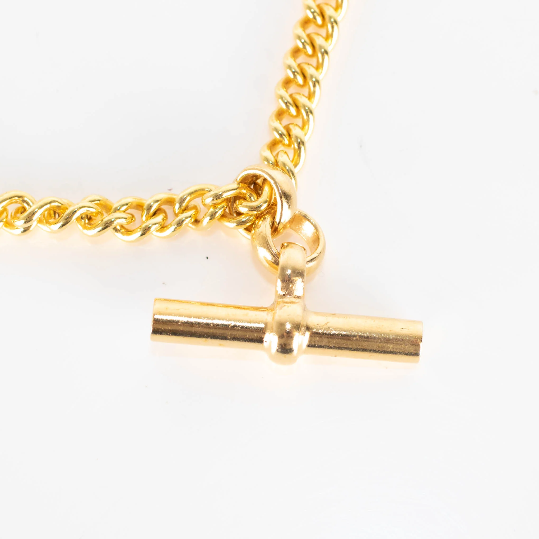 Tilly Sveaas Gold T Bar 40 cm Link Necklace - Image 3