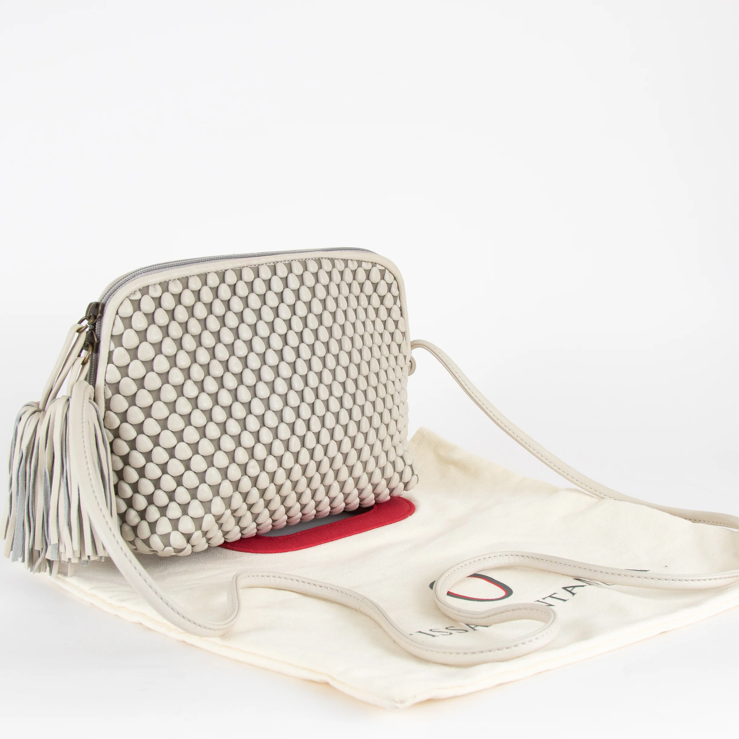 Tissa Fontaneda Large Light Grey Gizmo Bag - Image 2