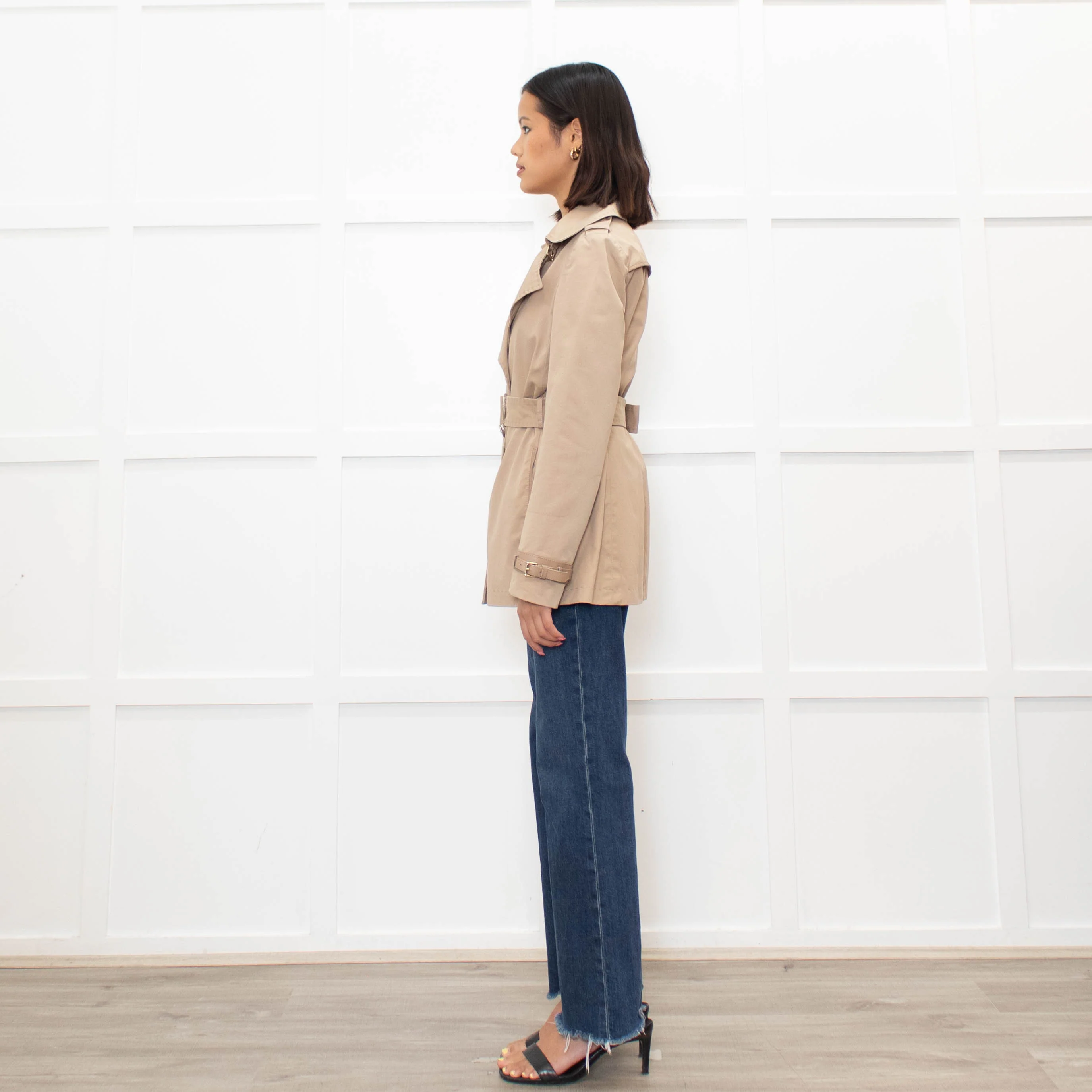 Tods Beige Short Trench Coat With Belt - Image 6