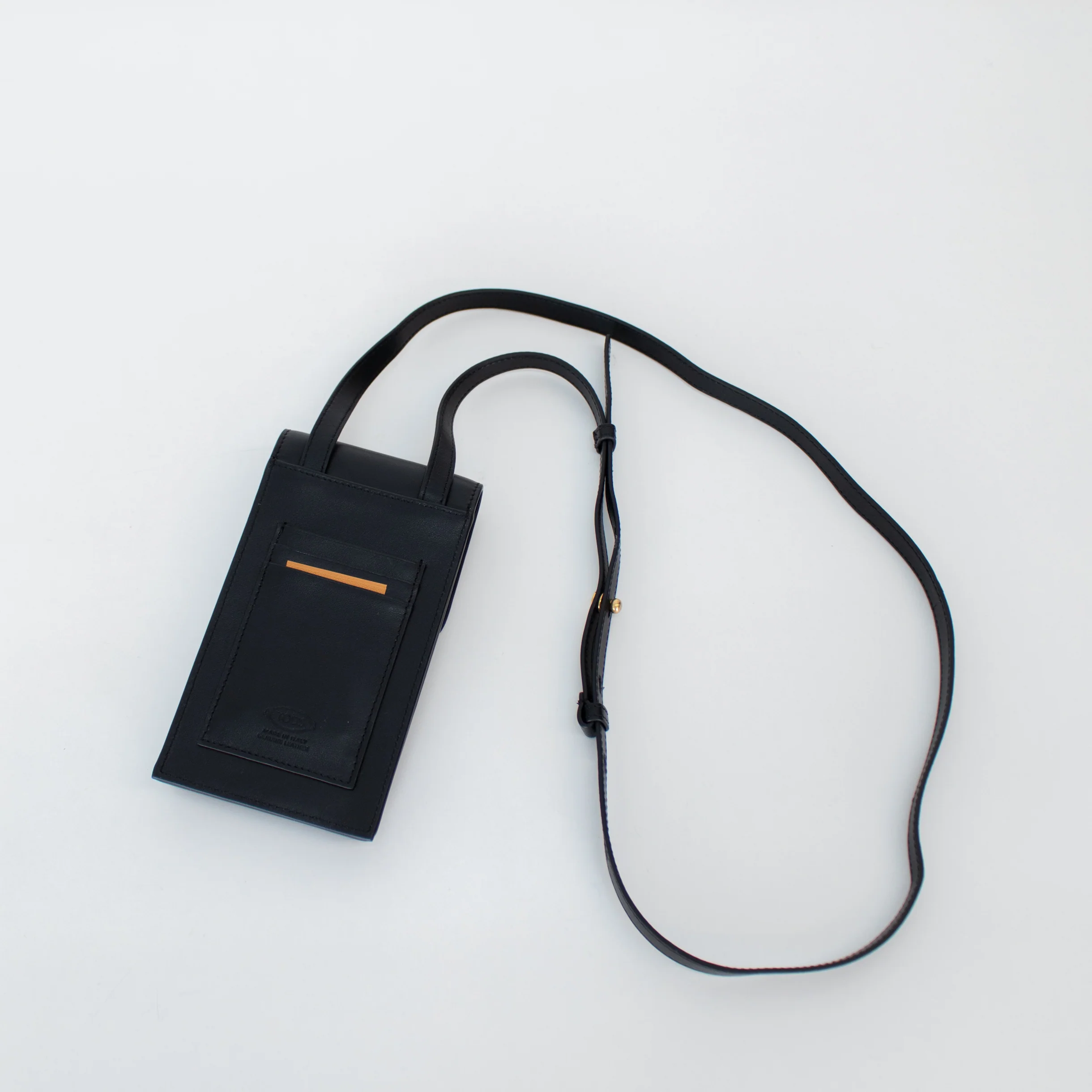 Tod's Black Leather Magnetic T Phone Crossbody - Image 3