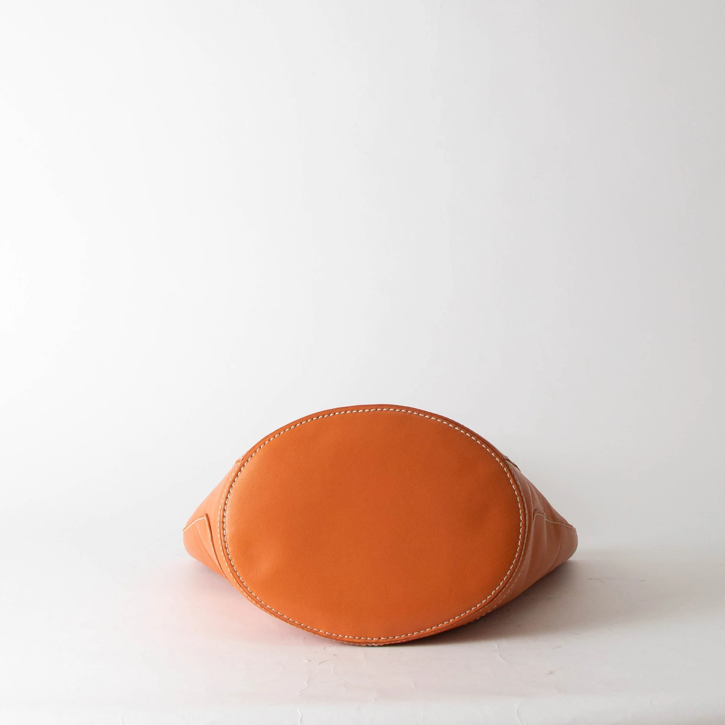 Tod's Orange Leather Small Bucket Bag - Image 6