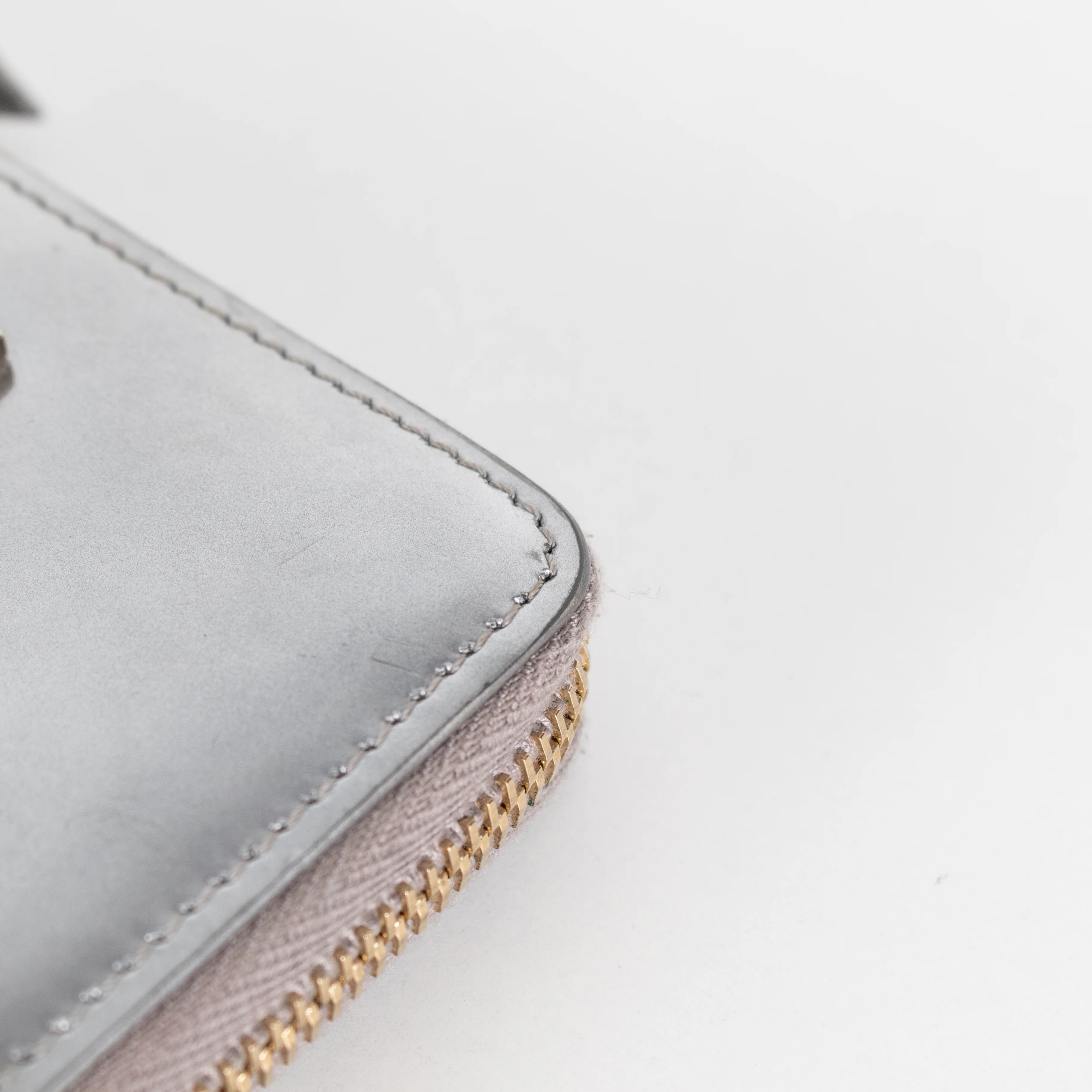 Tod's Silver Patent Leather Small Wallet - Image 11
