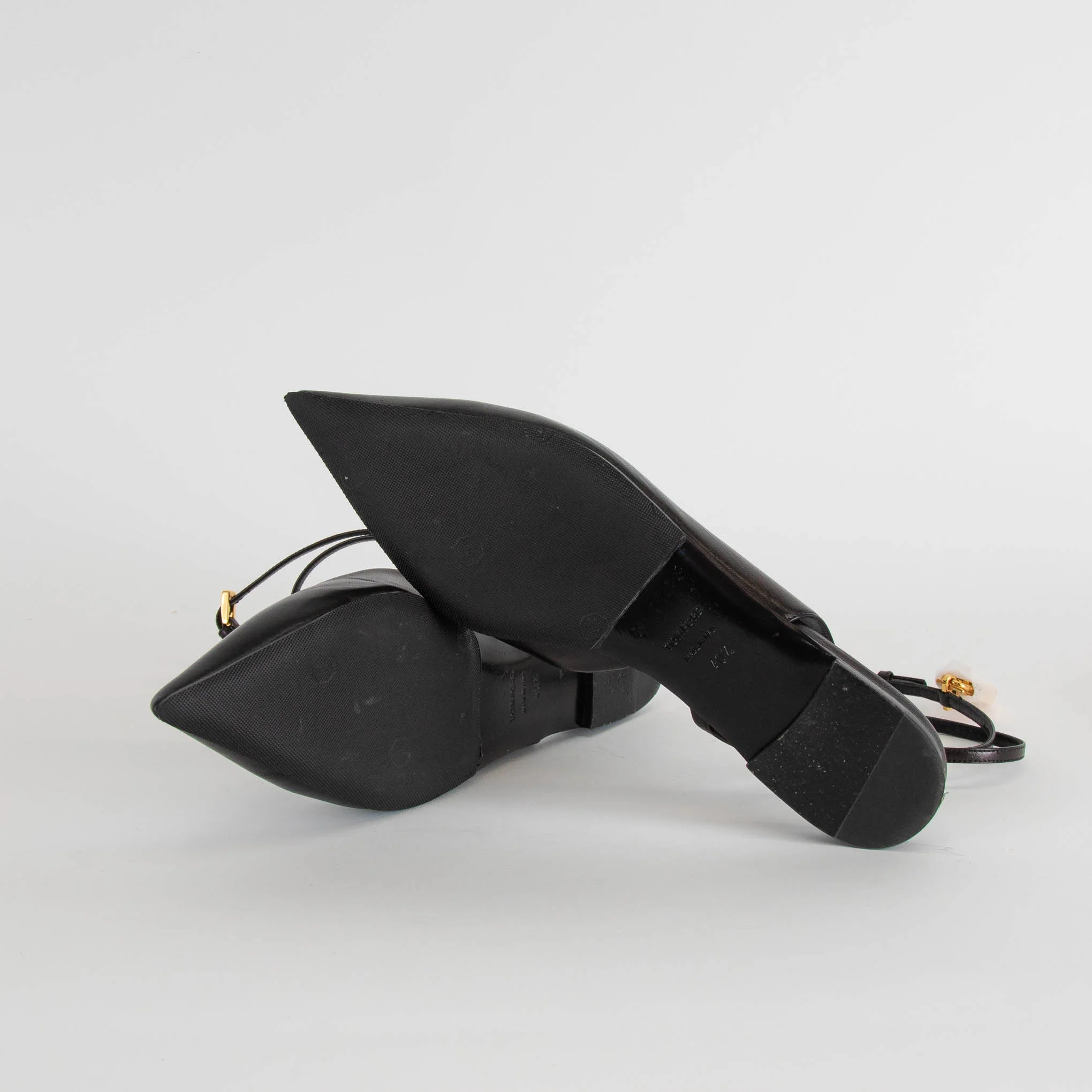 Tom Ford Shiny Kid Padlock Flat Slingback - Image 5