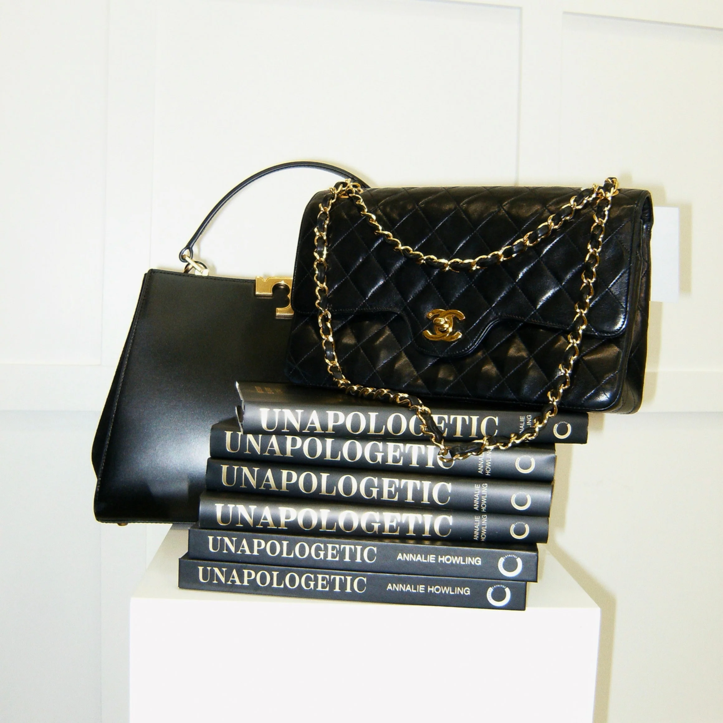 Tory Burch Eleanor Satchel in Black Leather & Suede - Image 8