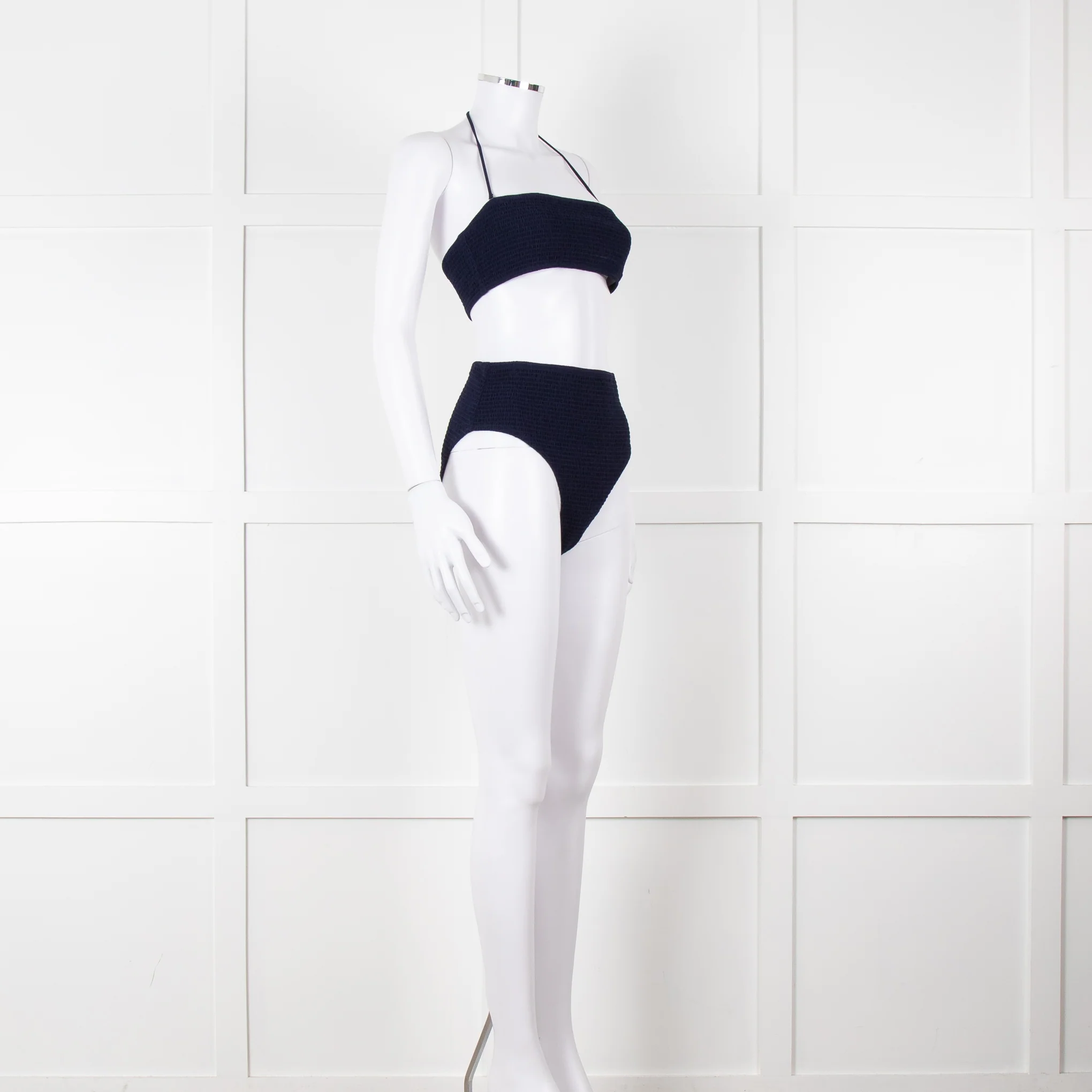 Tory Burch Navy Ruched Bikini Set - Image 2