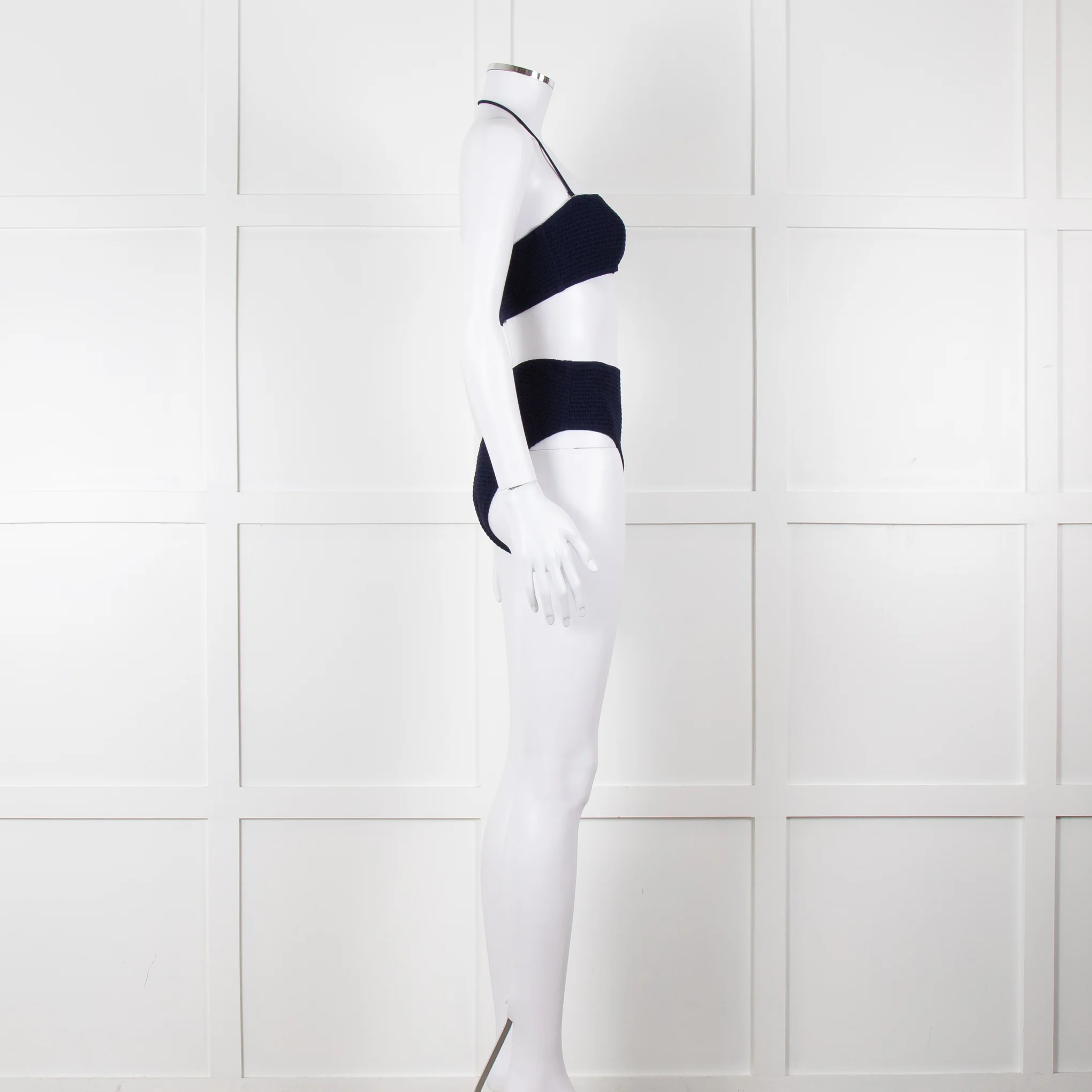 Tory Burch Navy Ruched Bikini Set - Image 3