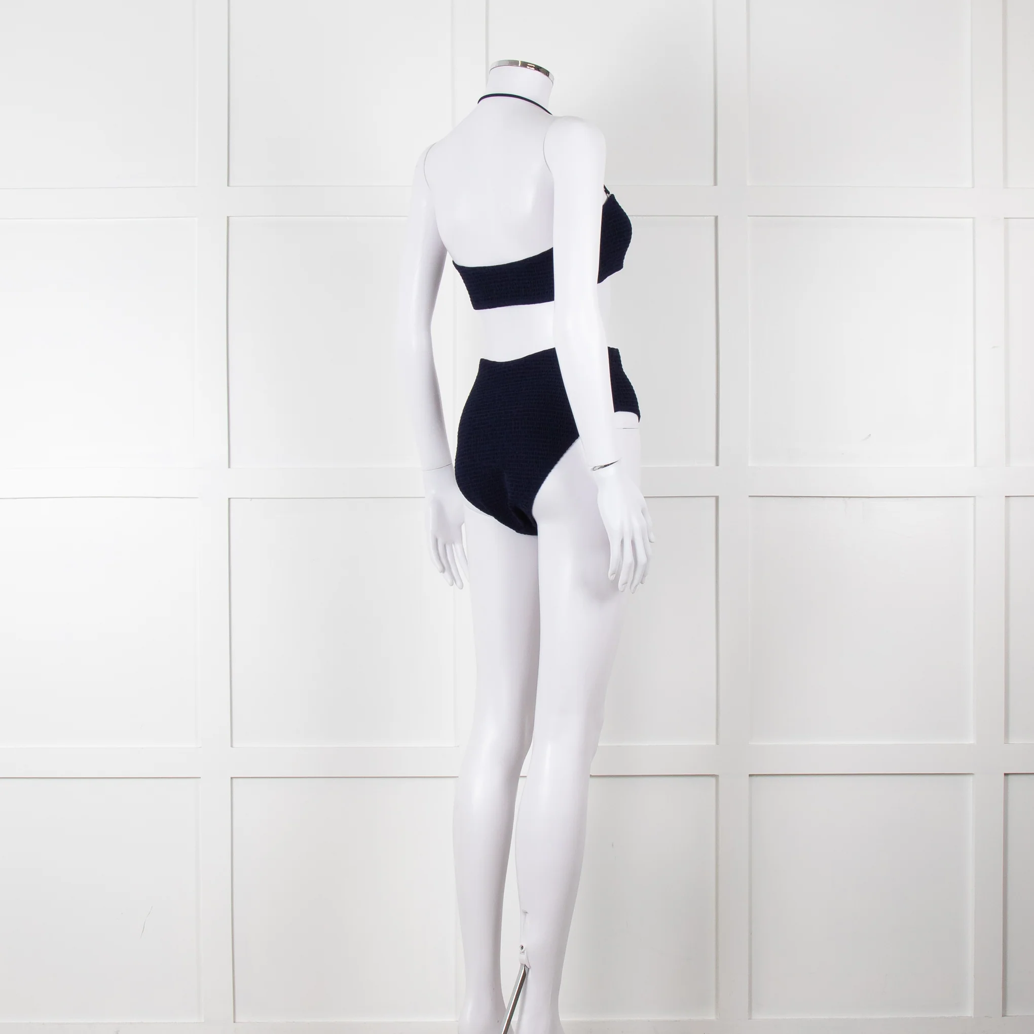 Tory Burch Navy Ruched Bikini Set - Image 4
