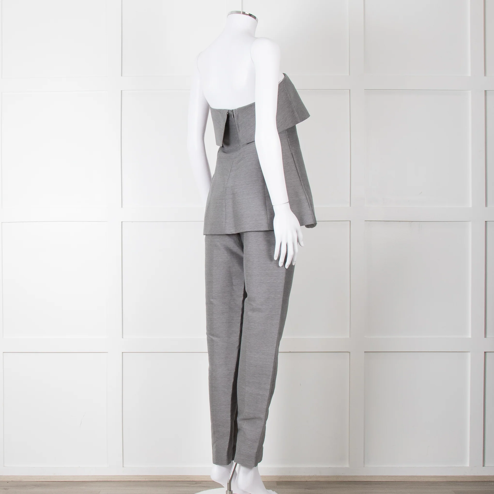 Toteme Grey Bandeau Top with Foldover - Image 14