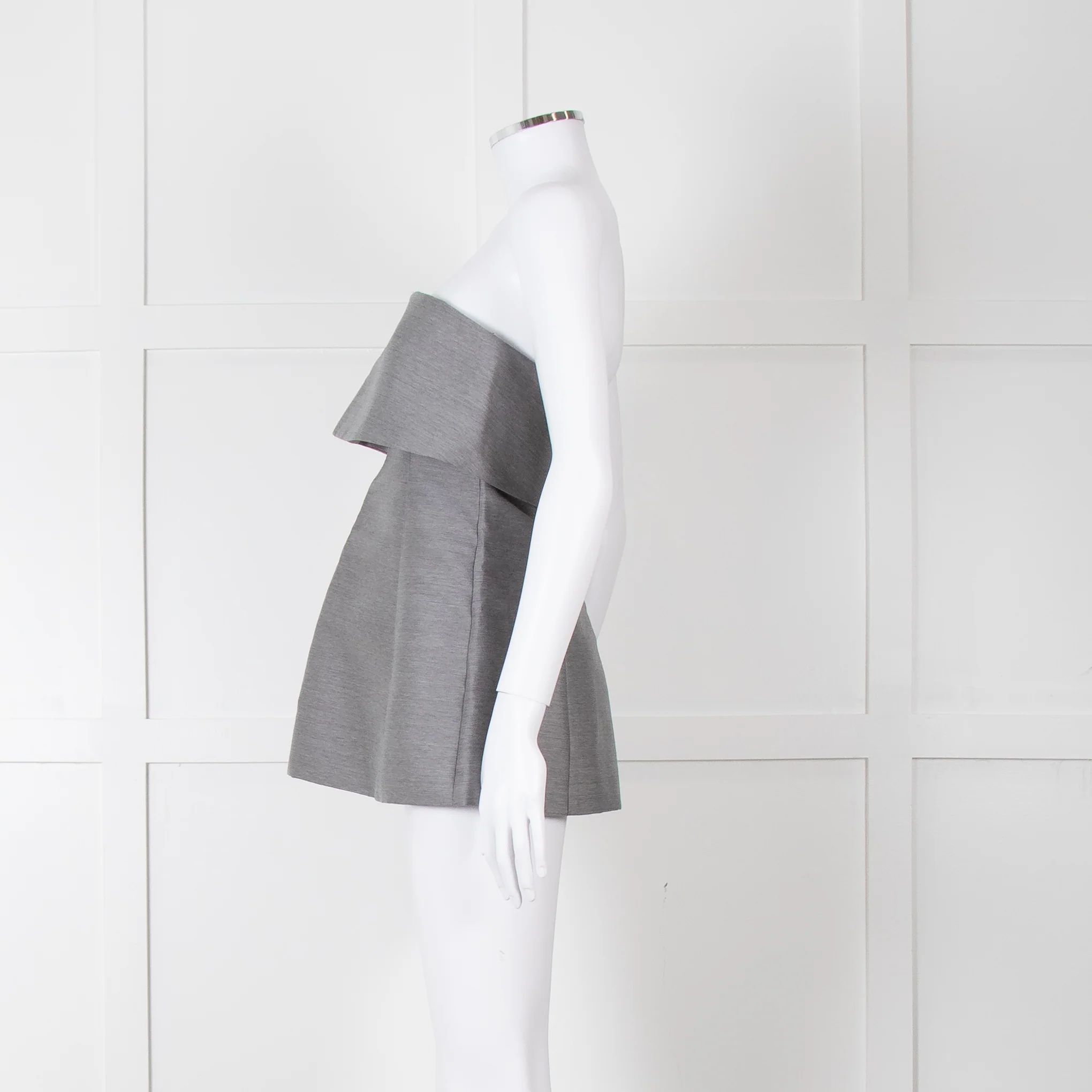 Toteme Grey Bandeau Top with Foldover - Image 4