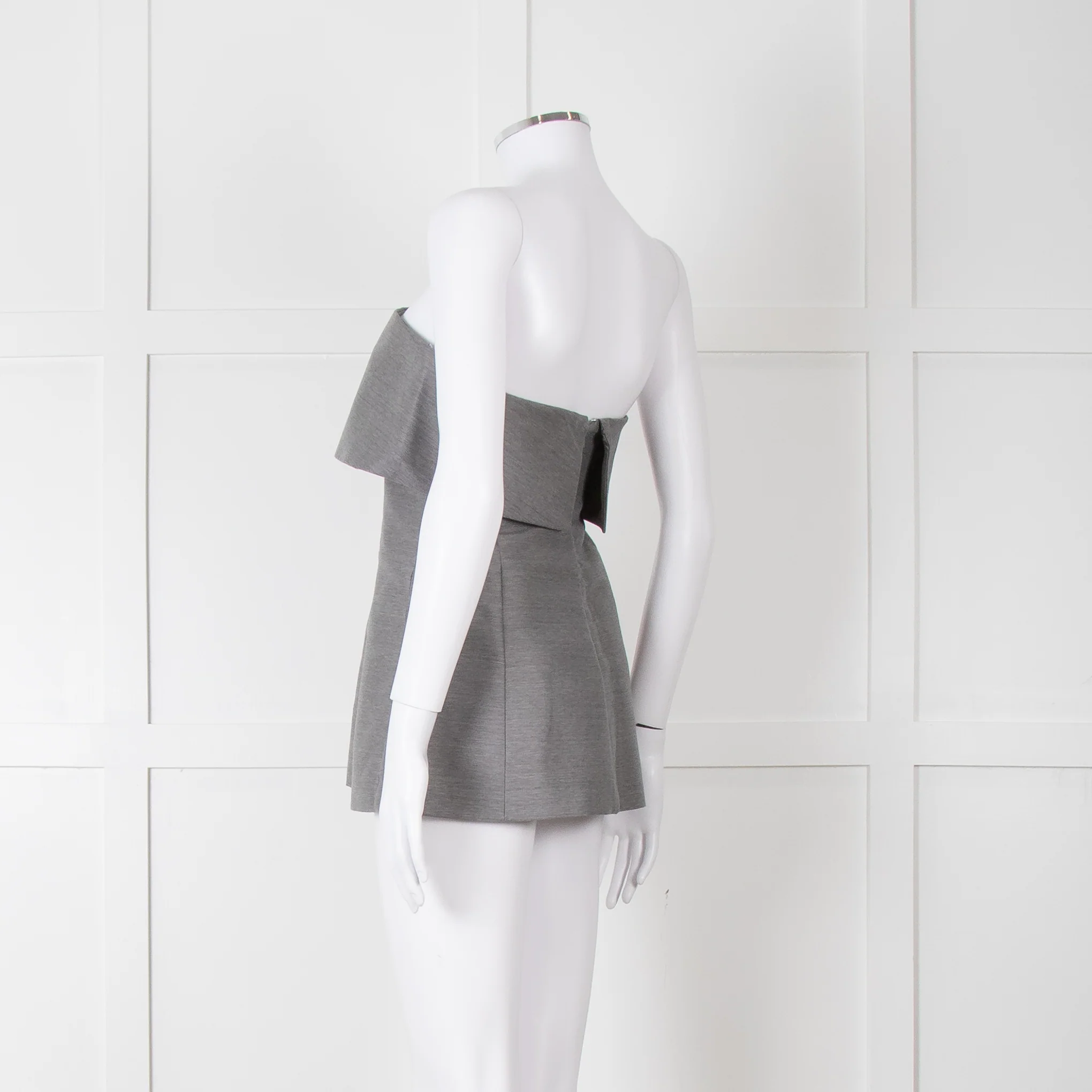 Toteme Grey Bandeau Top with Foldover - Image 5