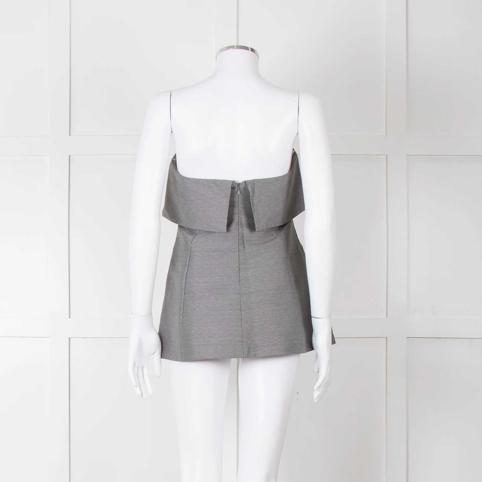 Toteme Grey Bandeau Top with Foldover - Image 6