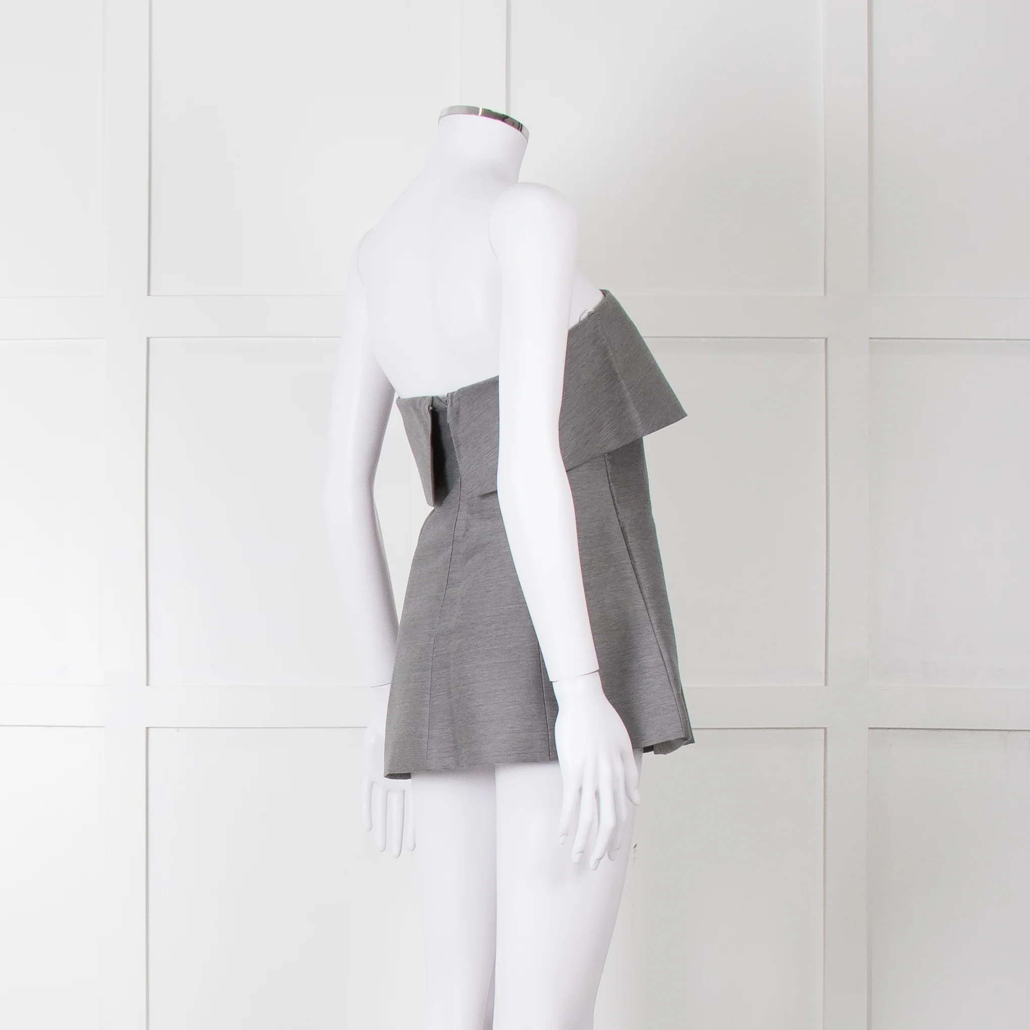 Toteme Grey Bandeau Top with Foldover - Image 7