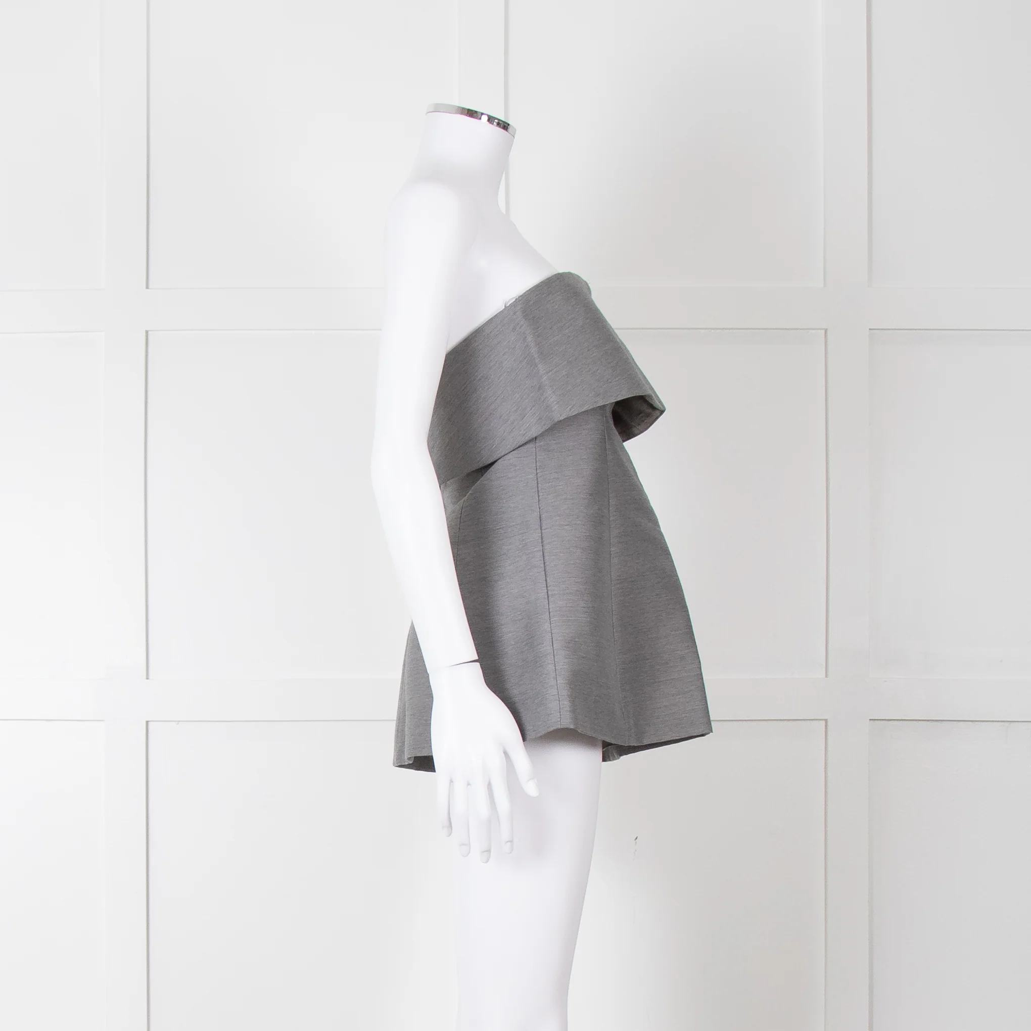 Toteme Grey Bandeau Top with Foldover - Image 8