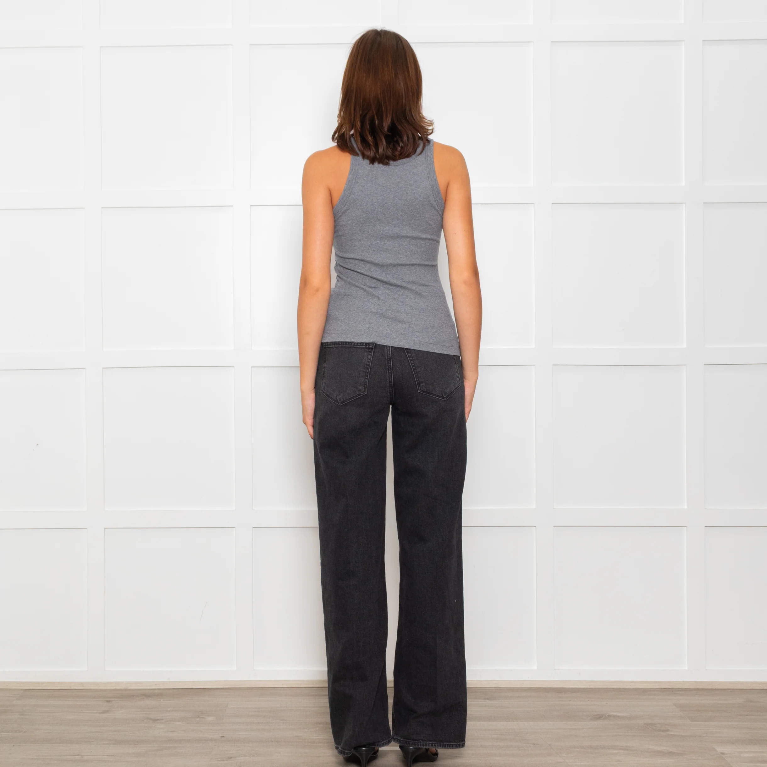 Toteme Grey Cotton Tank Top - Image 5