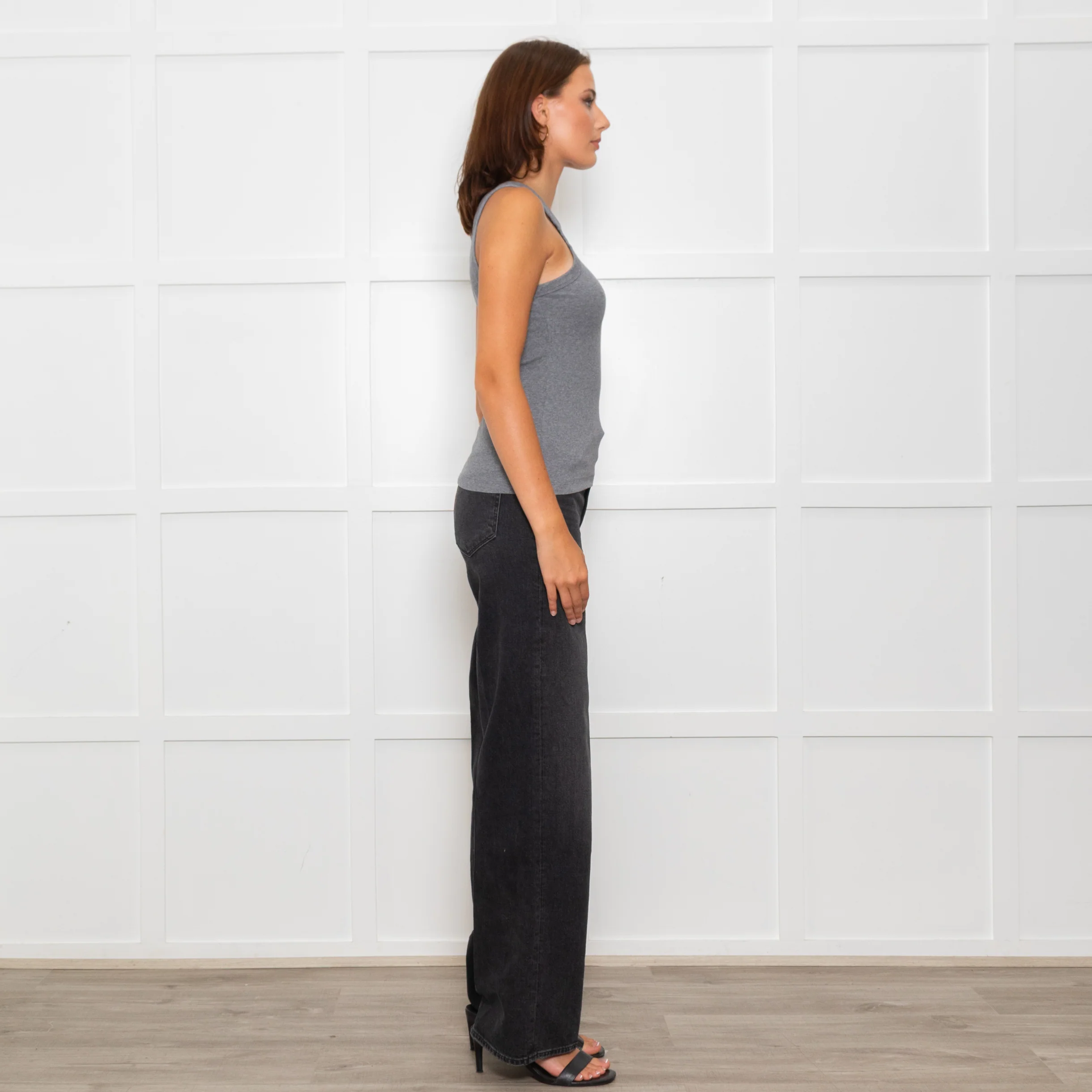 Toteme Grey Cotton Tank Top - Image 6