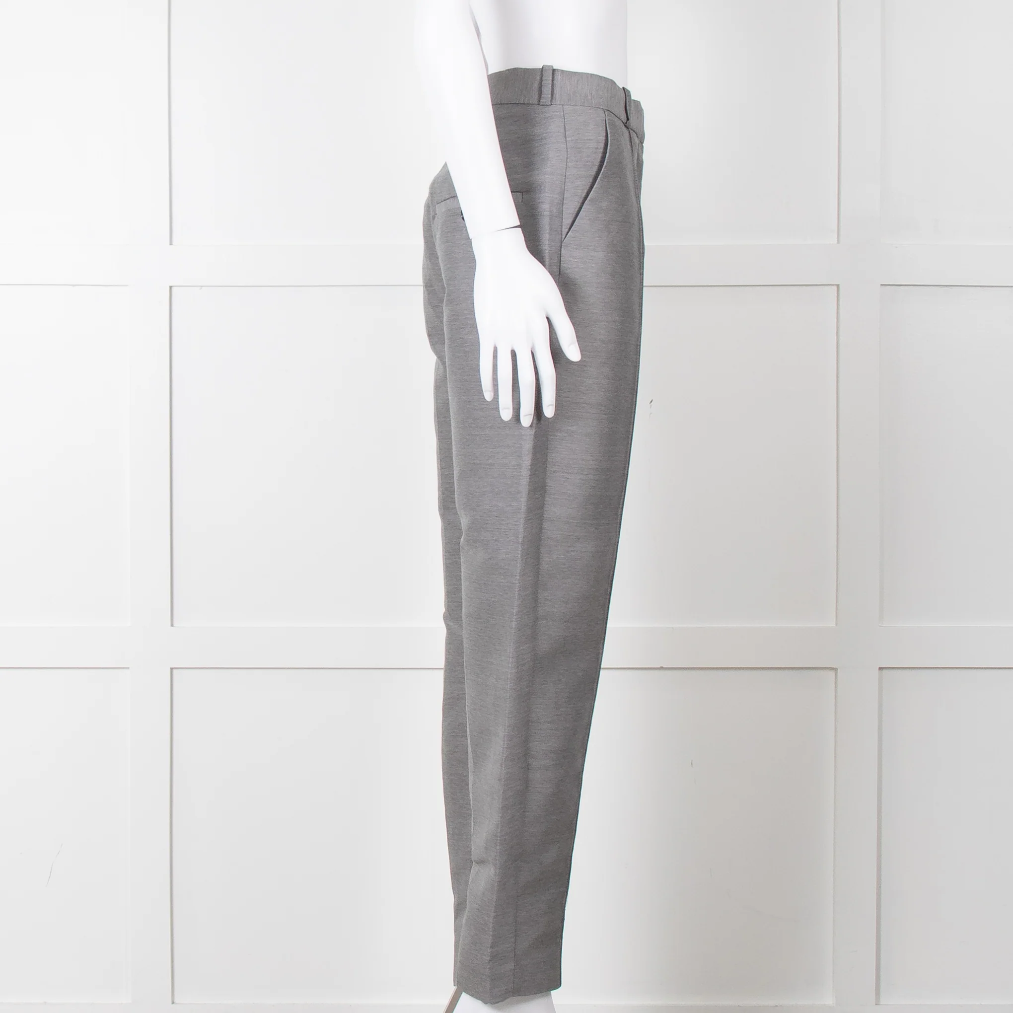 Toteme Grey Tailored Trousers - Image 8
