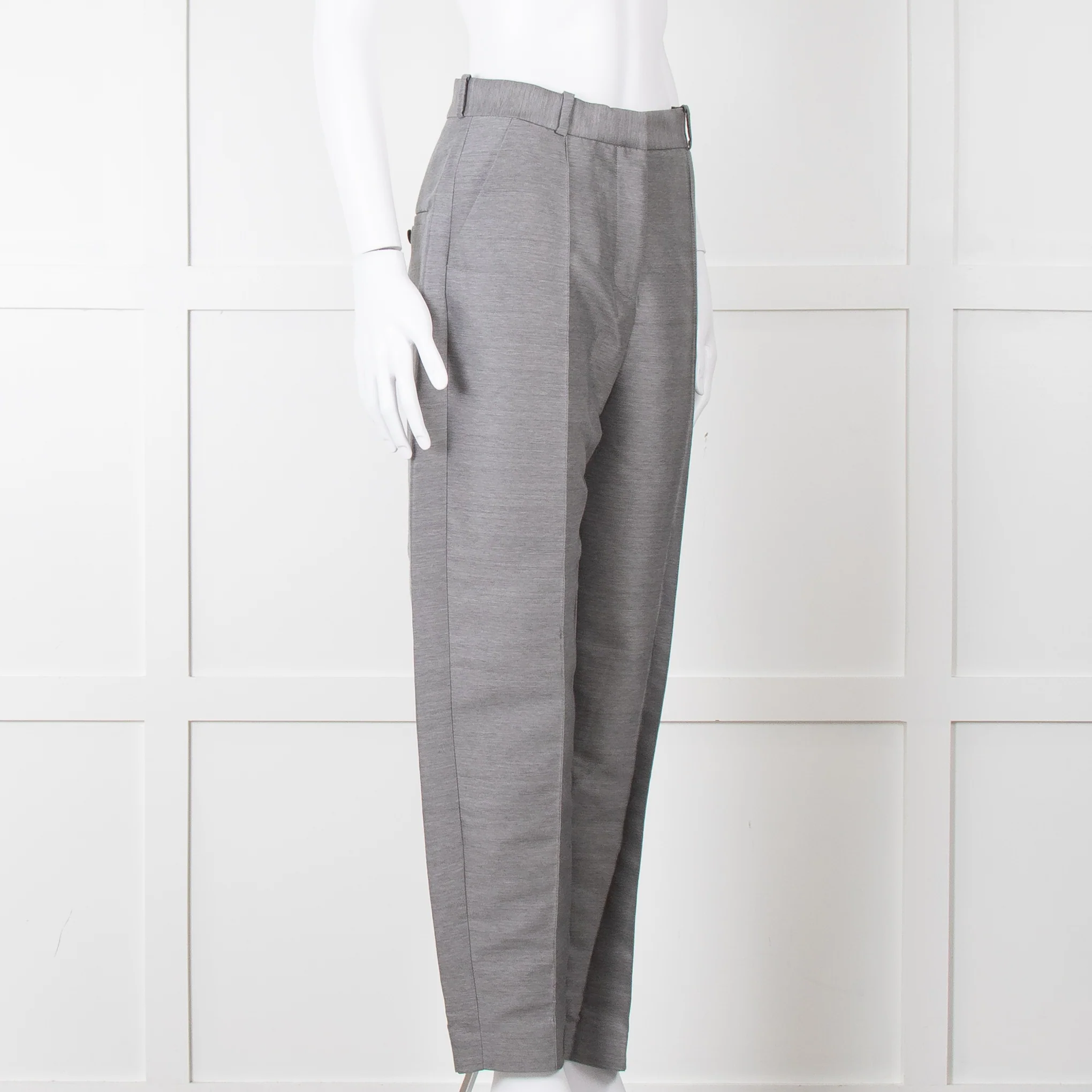 Toteme Grey Tailored Trousers - Image 9