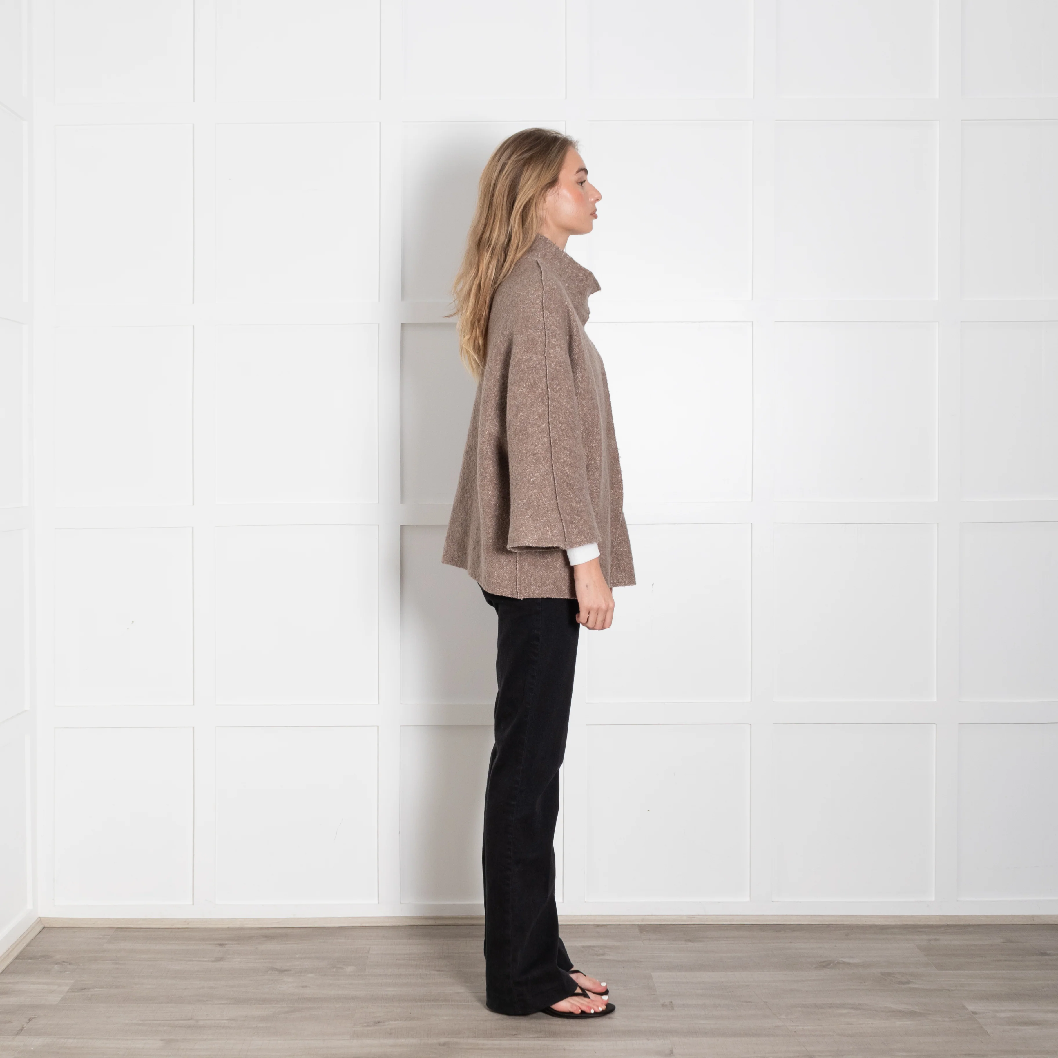 Trebarrabi Brown Pressed Wool Jacket - Image 6