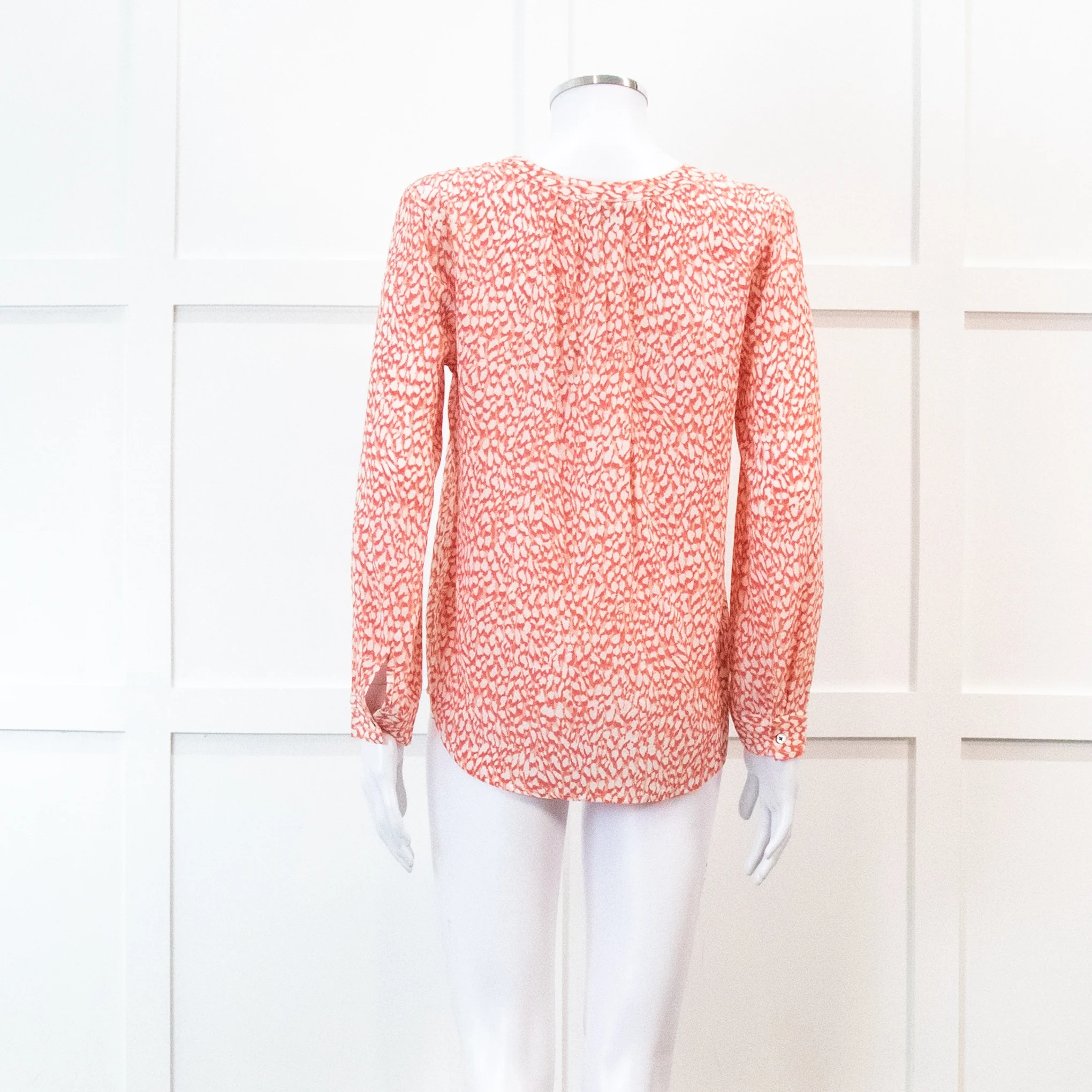 Trilogy Pink Coral Animal Print Blouse - Image 5