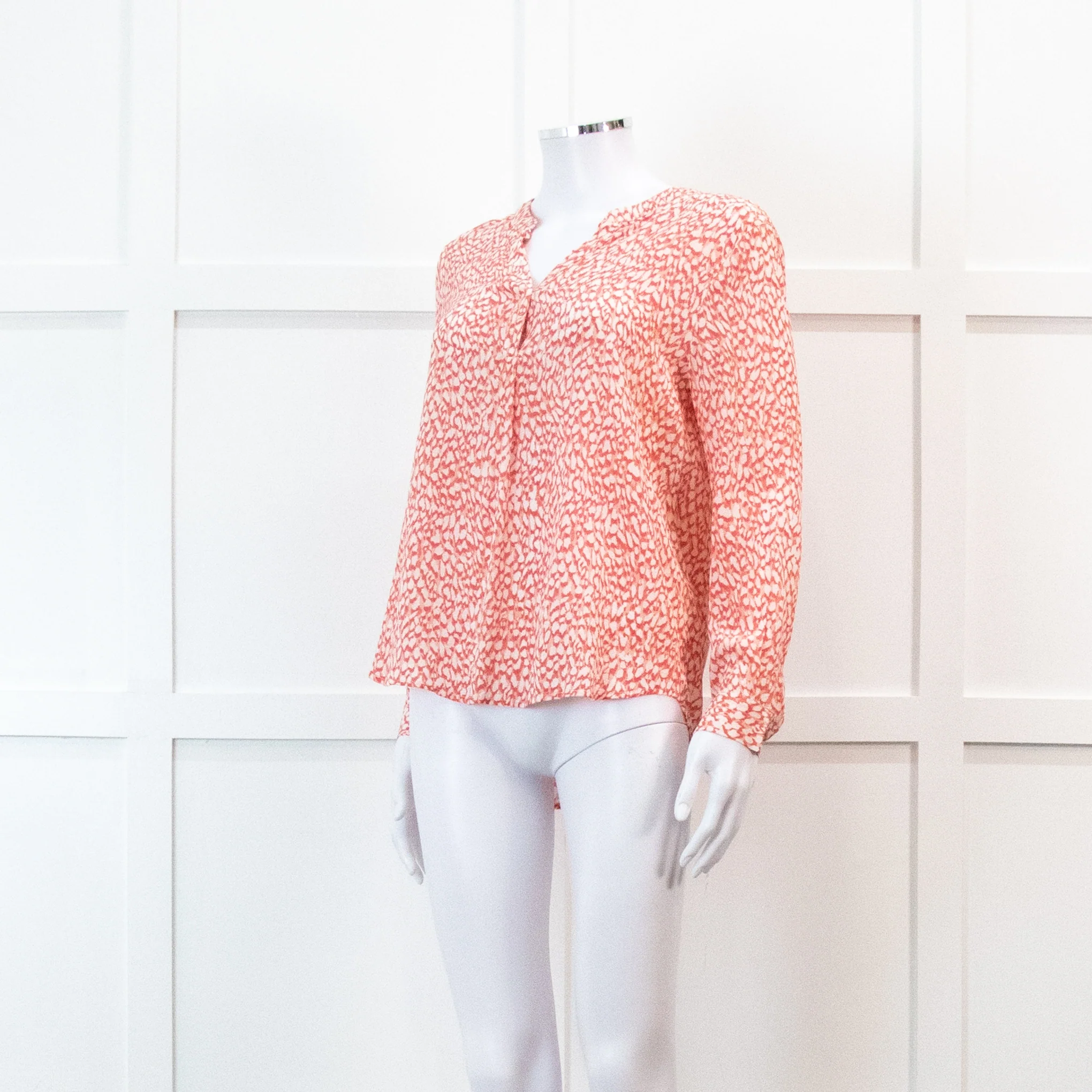 Trilogy Pink Coral Animal Print Blouse - Image 8