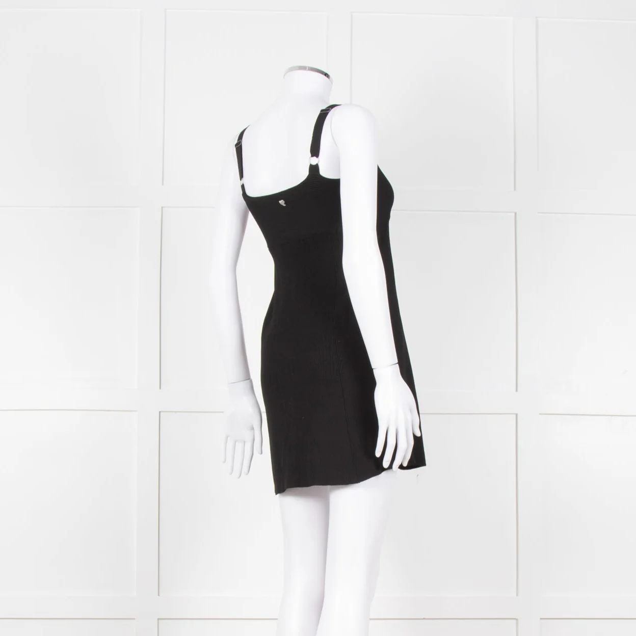 Twinset Black Knit Knot Front Open Sleeveless Top - Image 5