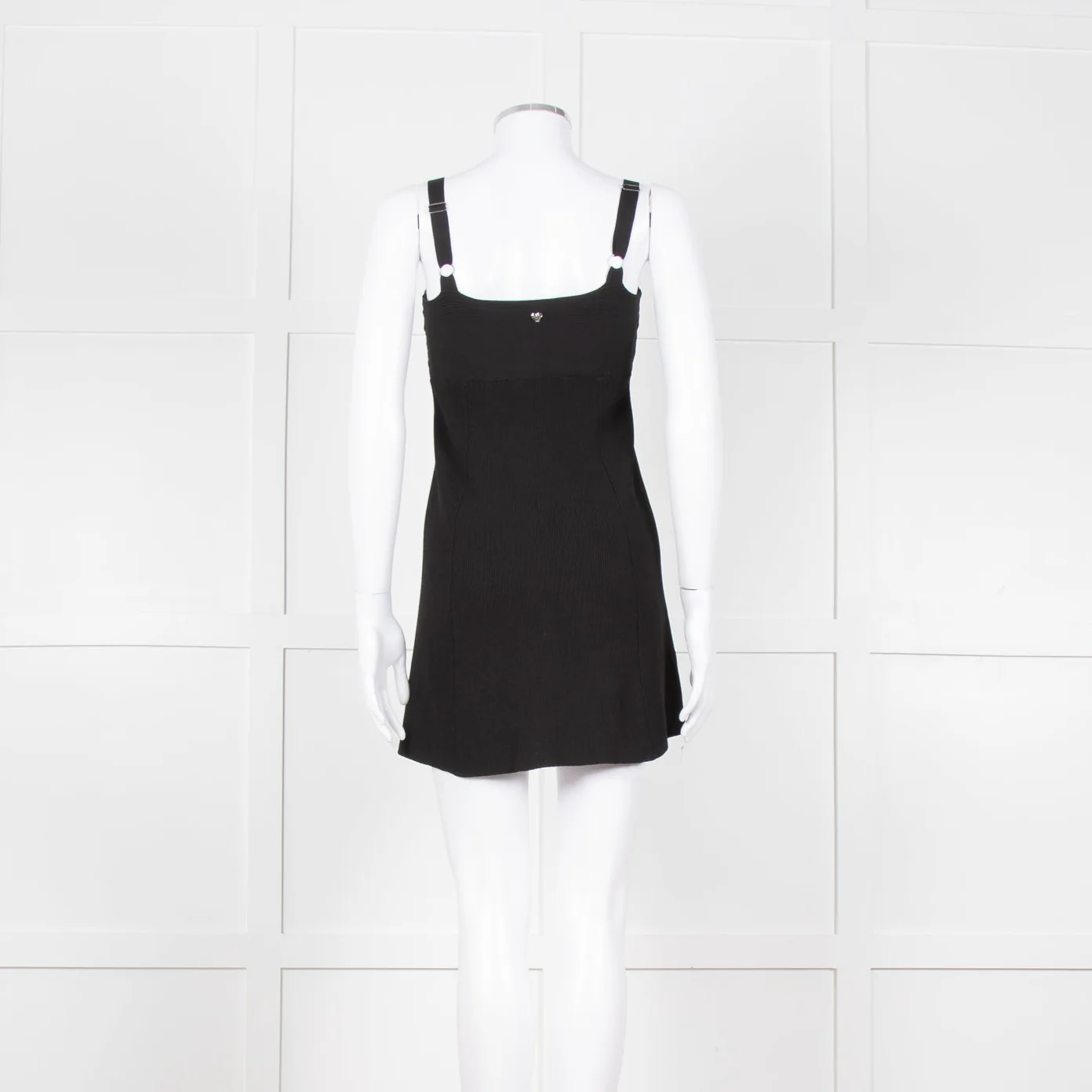 Twinset Black Knit Knot Front Open Sleeveless Top - Image 6