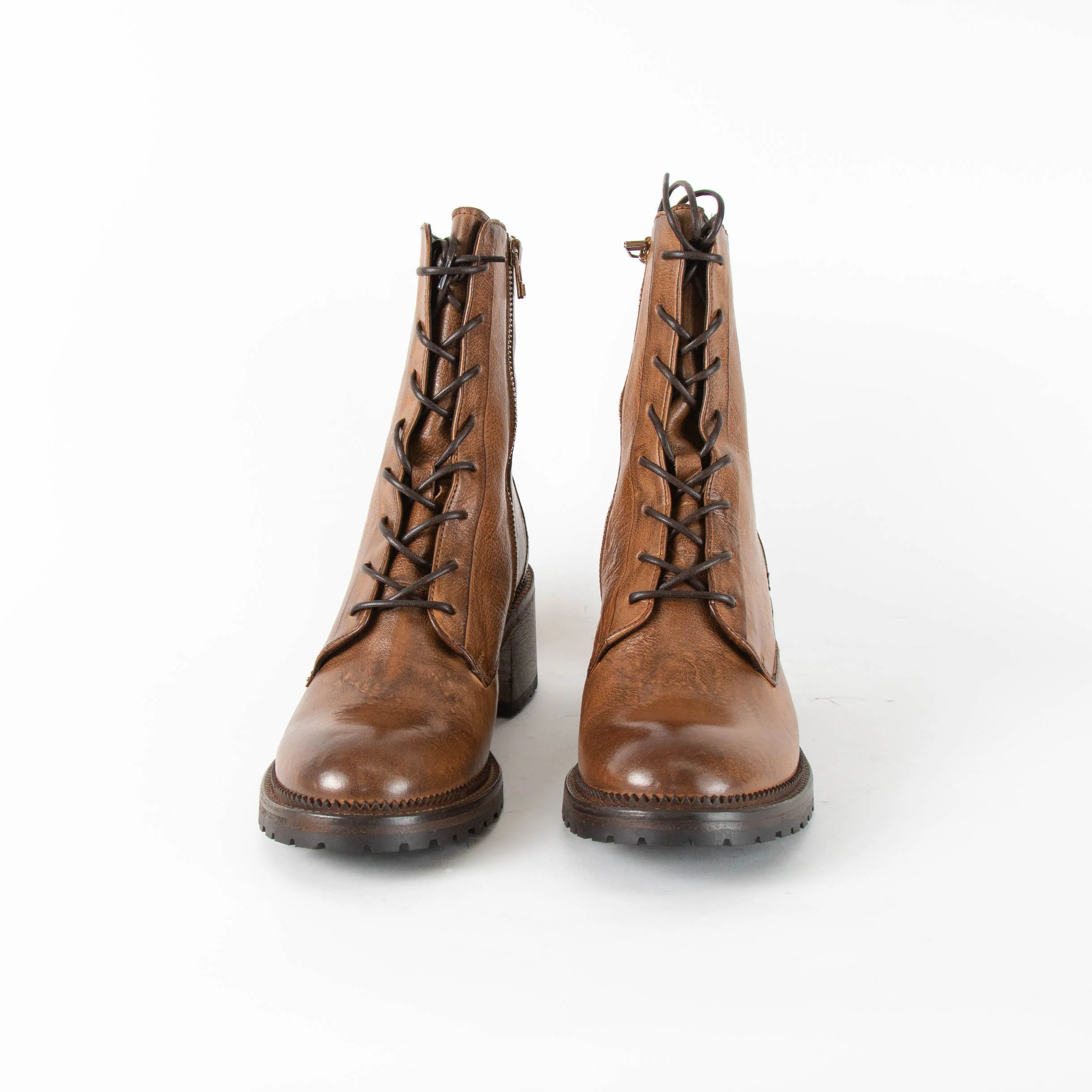 Untamed Street Regent Brown Lace-Up Boots - Image 2