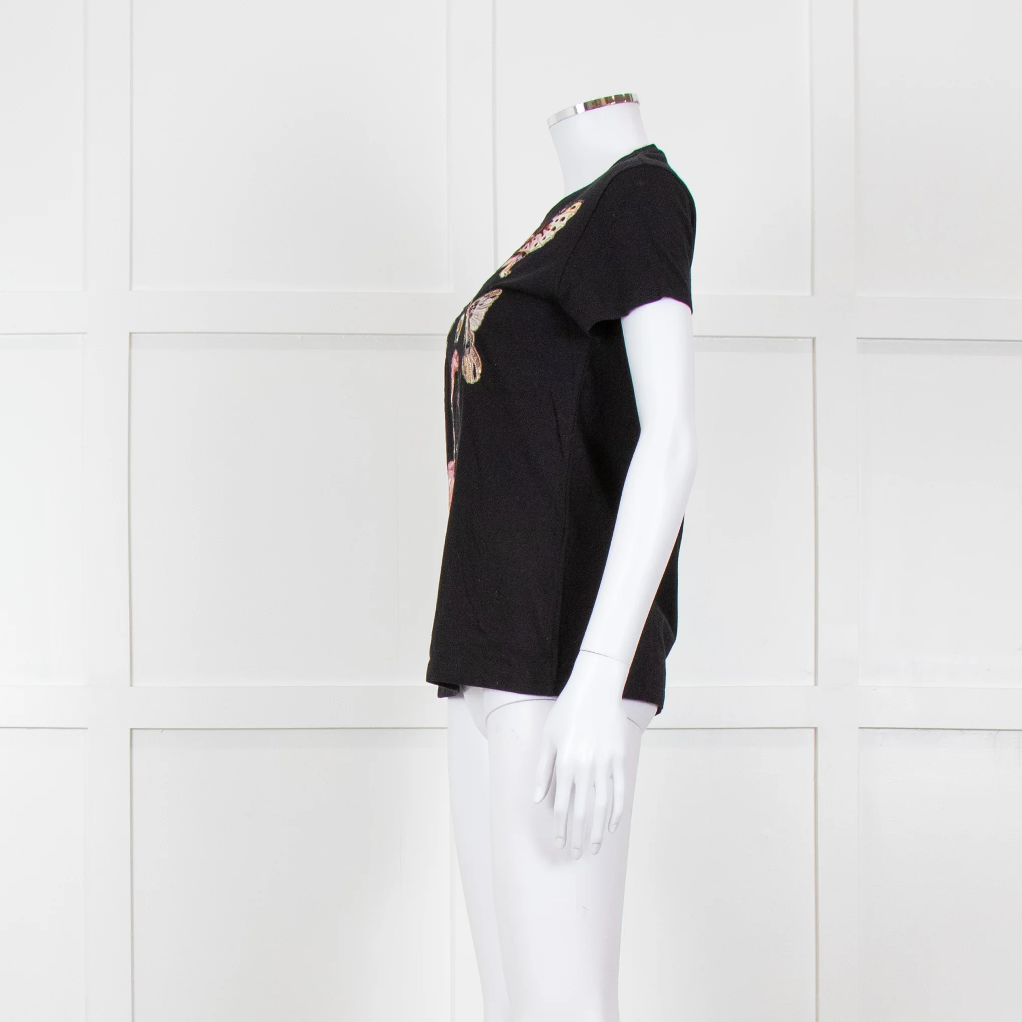Valentino Black Embellished T-shirt - Image 3