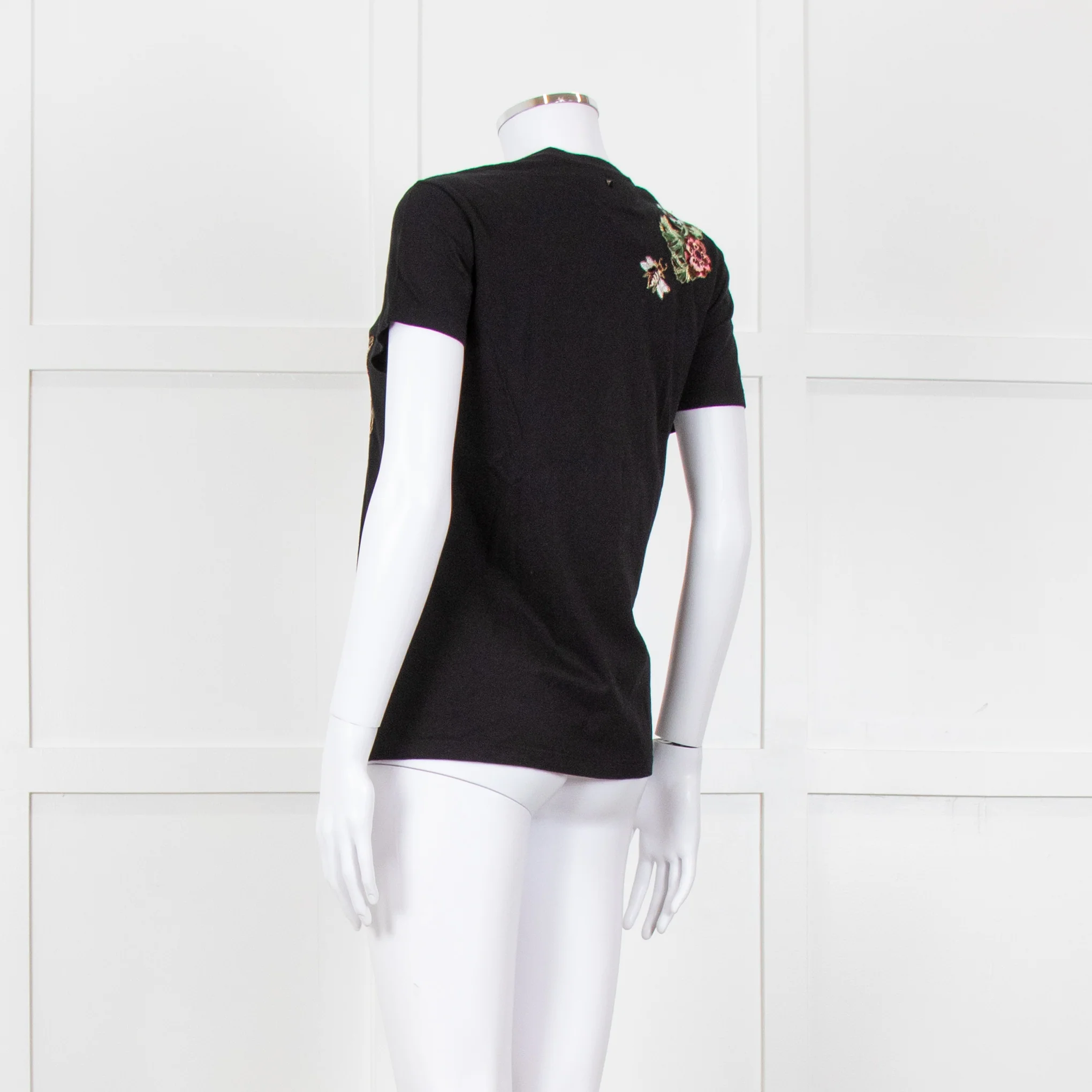 Valentino Black Embellished T-shirt - Image 4