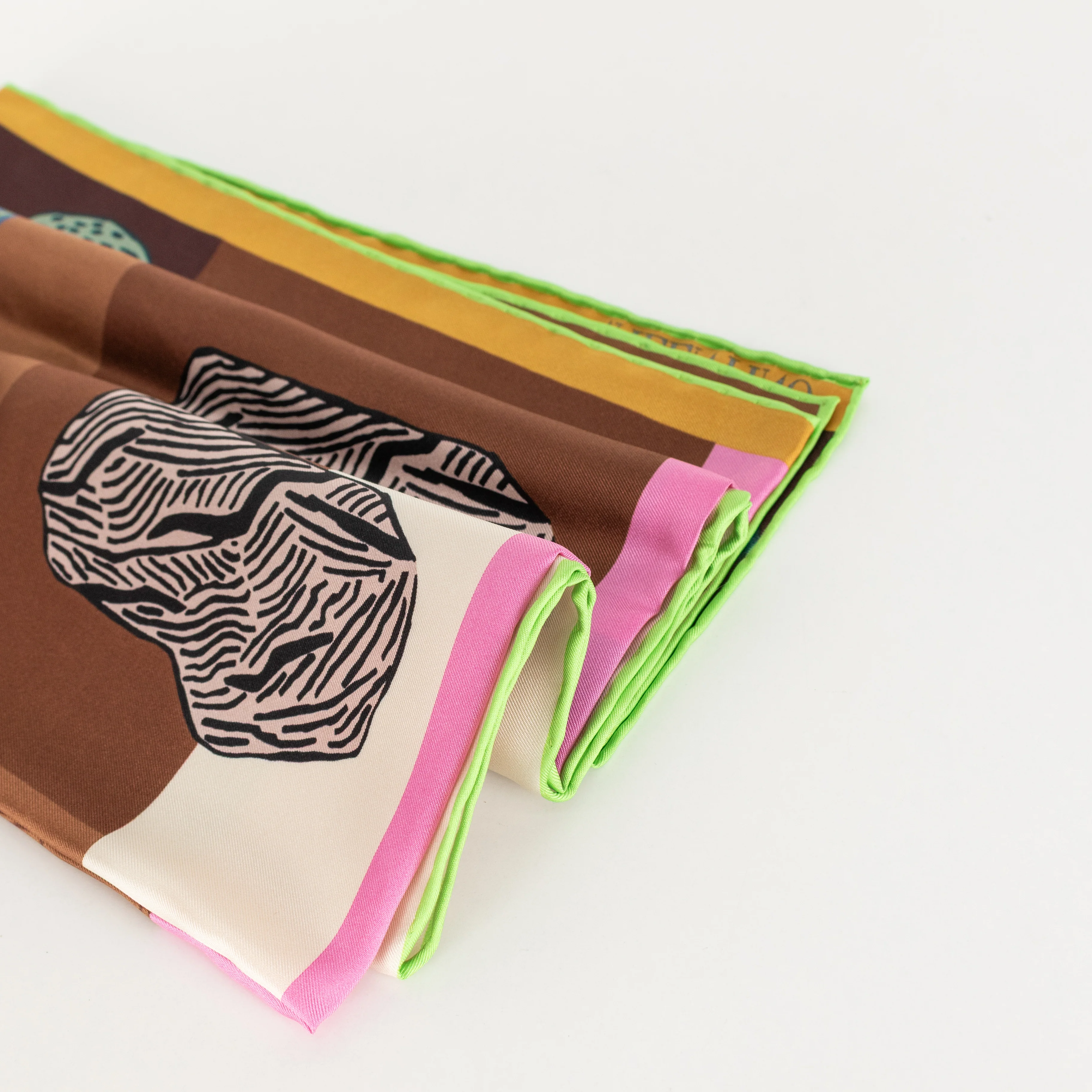 Valentino Block Printer Silk Scarf - Image 4
