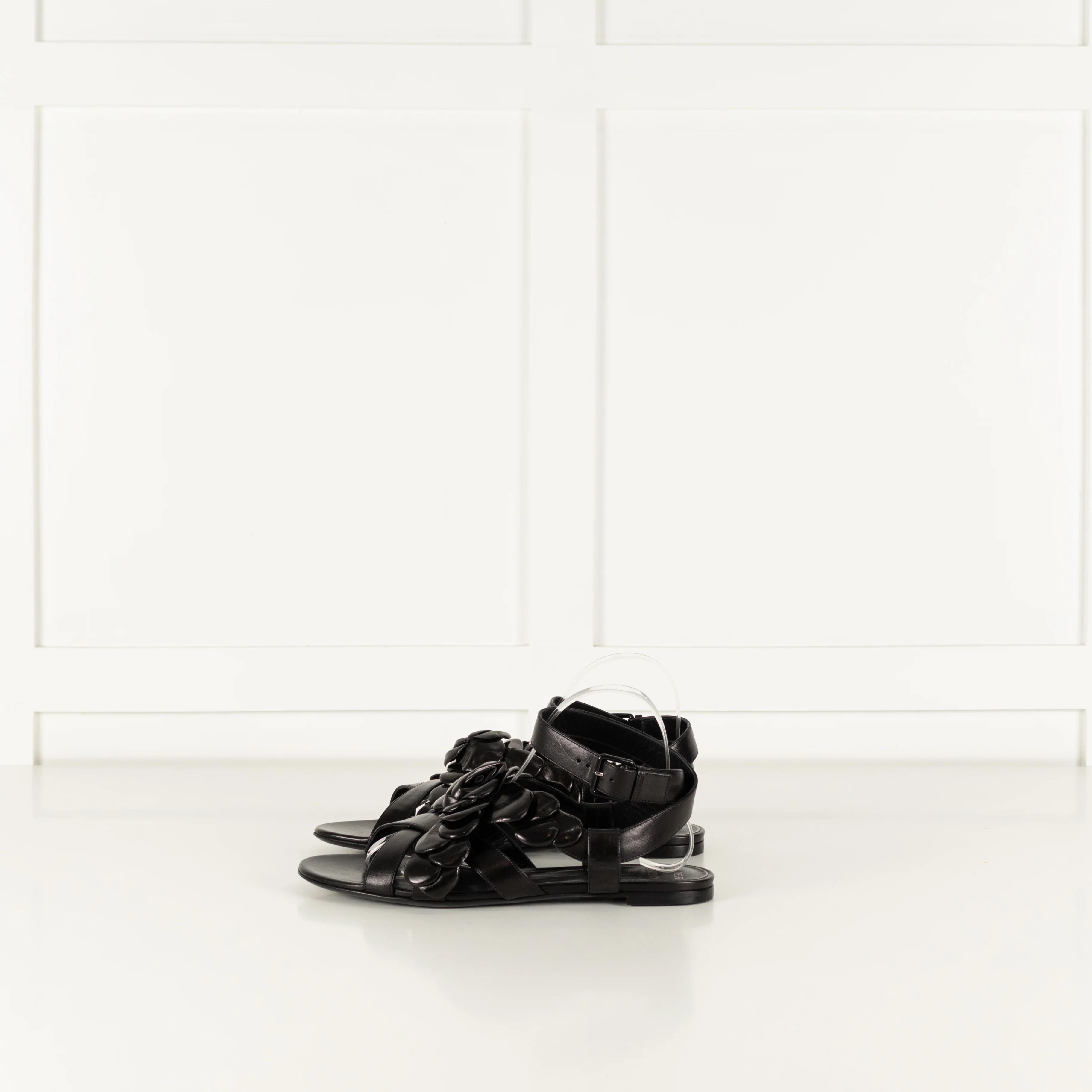 Valentino Garavani Atelier Black Leather Sandal - Image 4